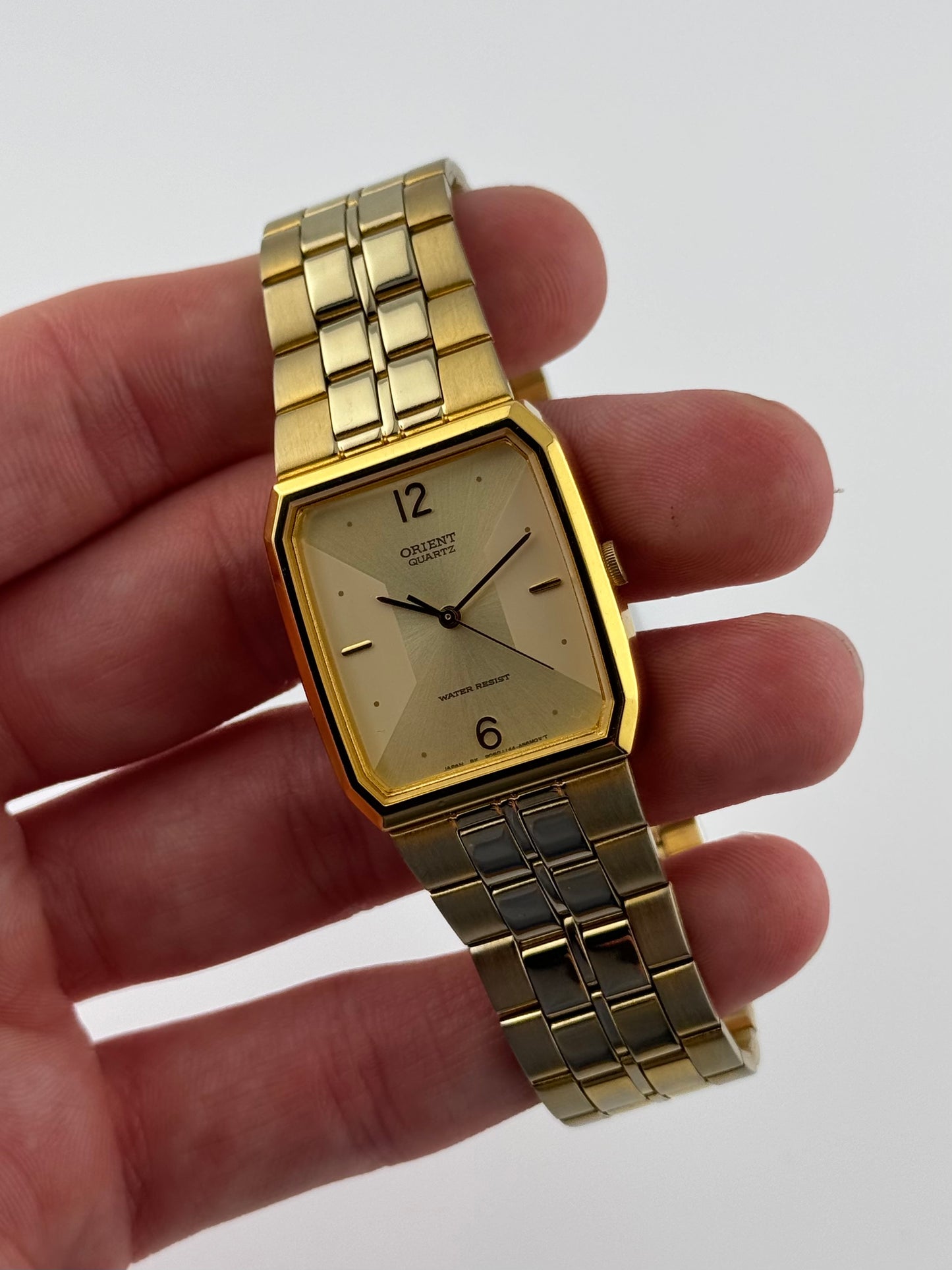 Orient Tank Quartz - Rare Quartered Sunburst Dial