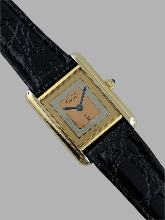 Cartier Must De Paris Tank Quartz - Trinity Dial - Ladies