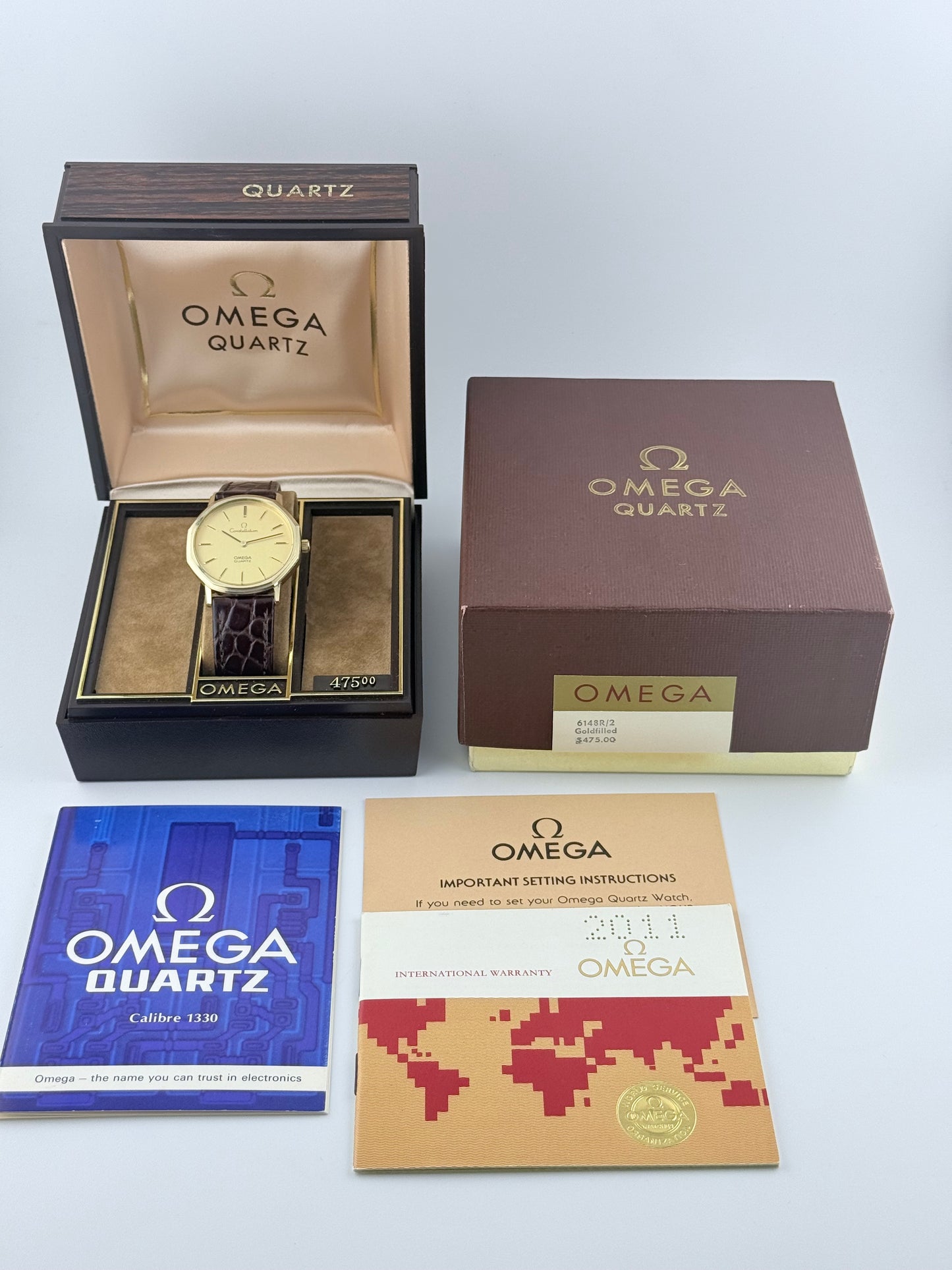 Omega Constellation Quartz - 191.0041 - 10K Gold Filled - Box & Papers