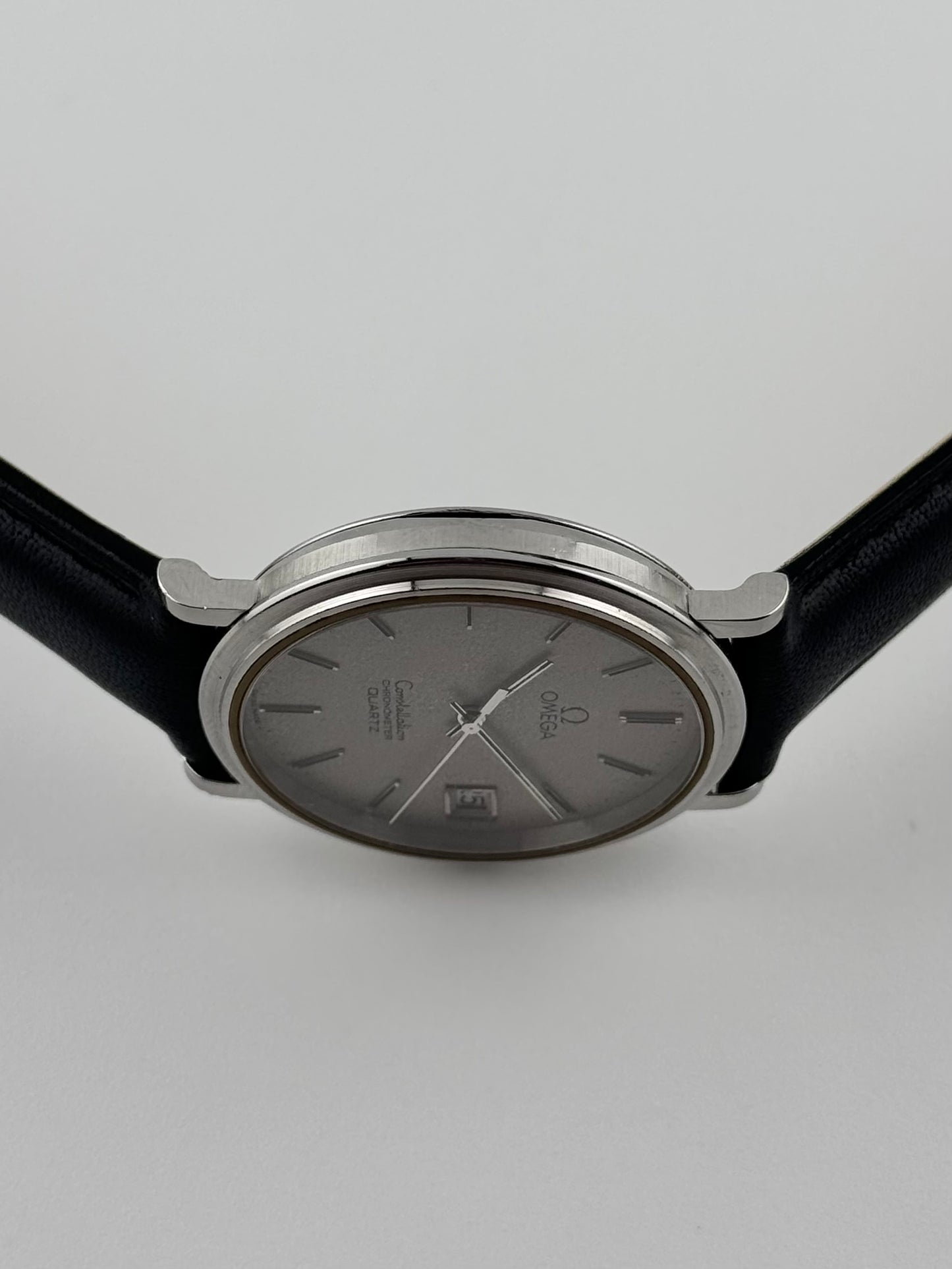 Omega Constellation Chronometer Quartz 198.0126 Date - Dark Grey Stardust Dial