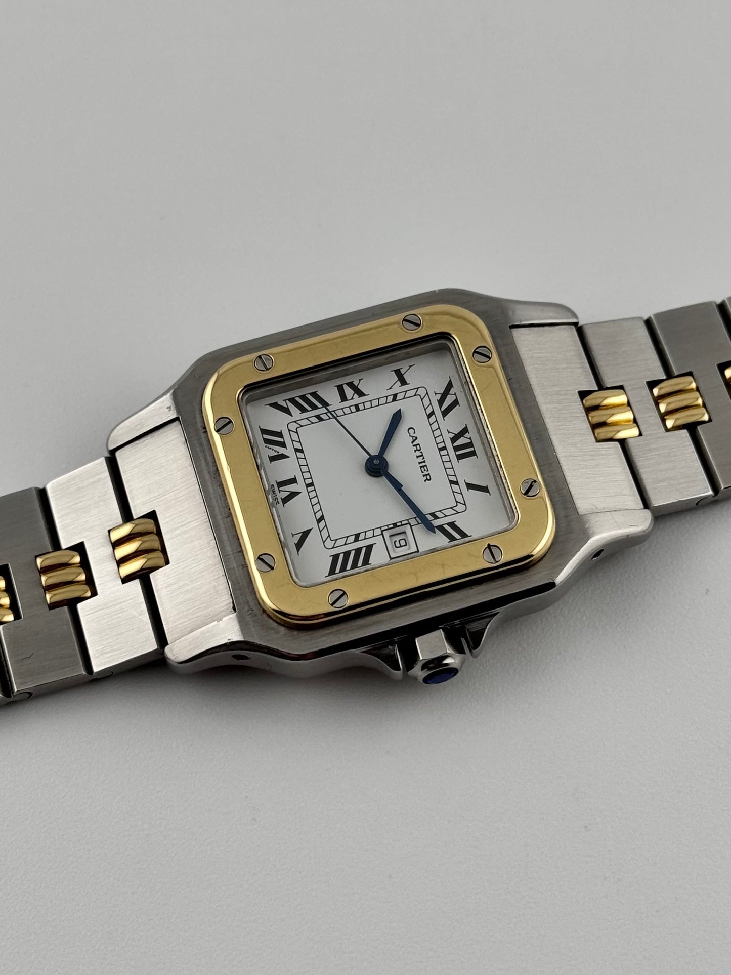 Cartier Santos Carree Automatic - Rare Godron Bracelet - 2961 - Original Box