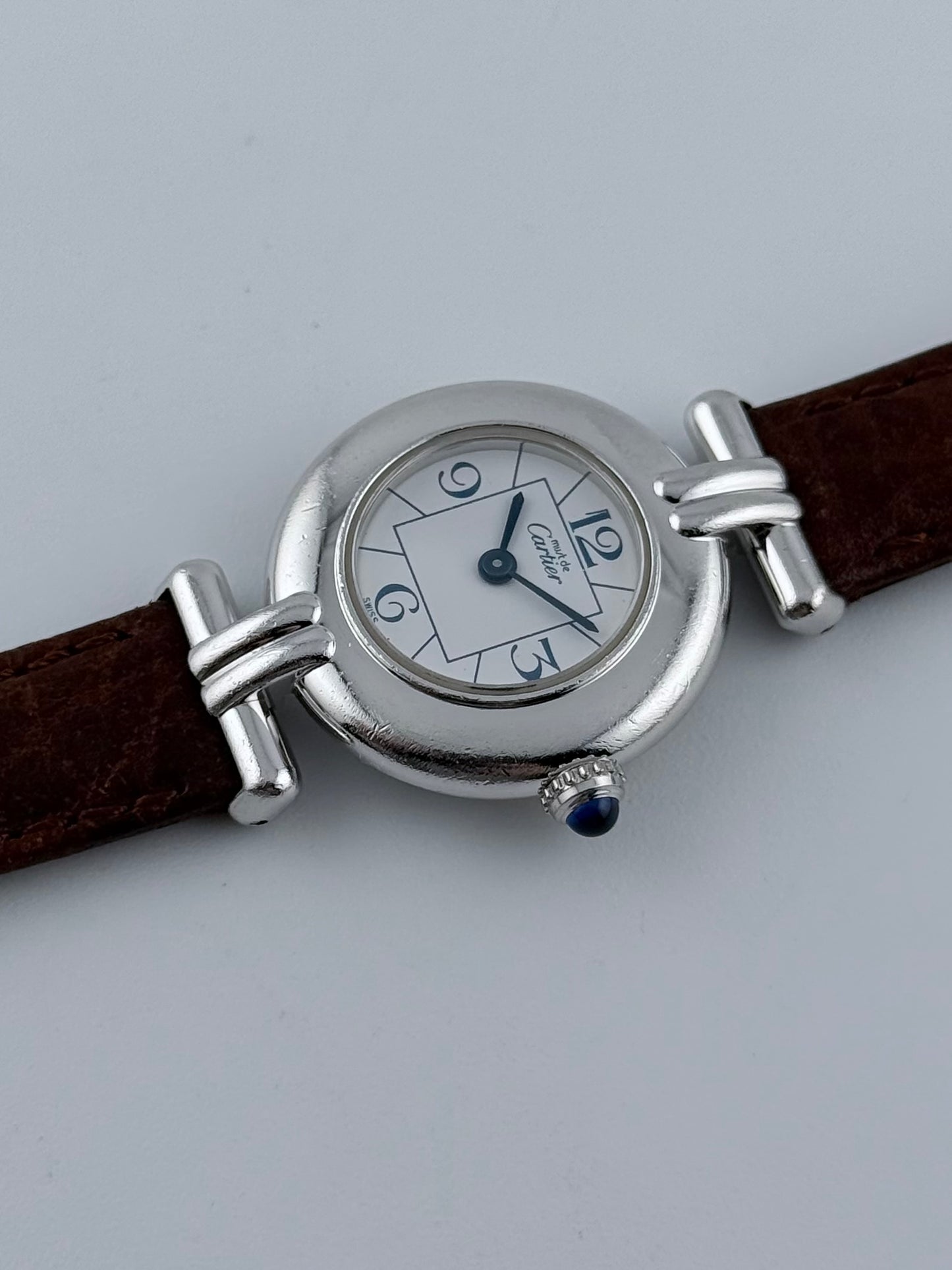 Cartier must de Colisee Quartz - 2411 Sterling Silver - Ladies