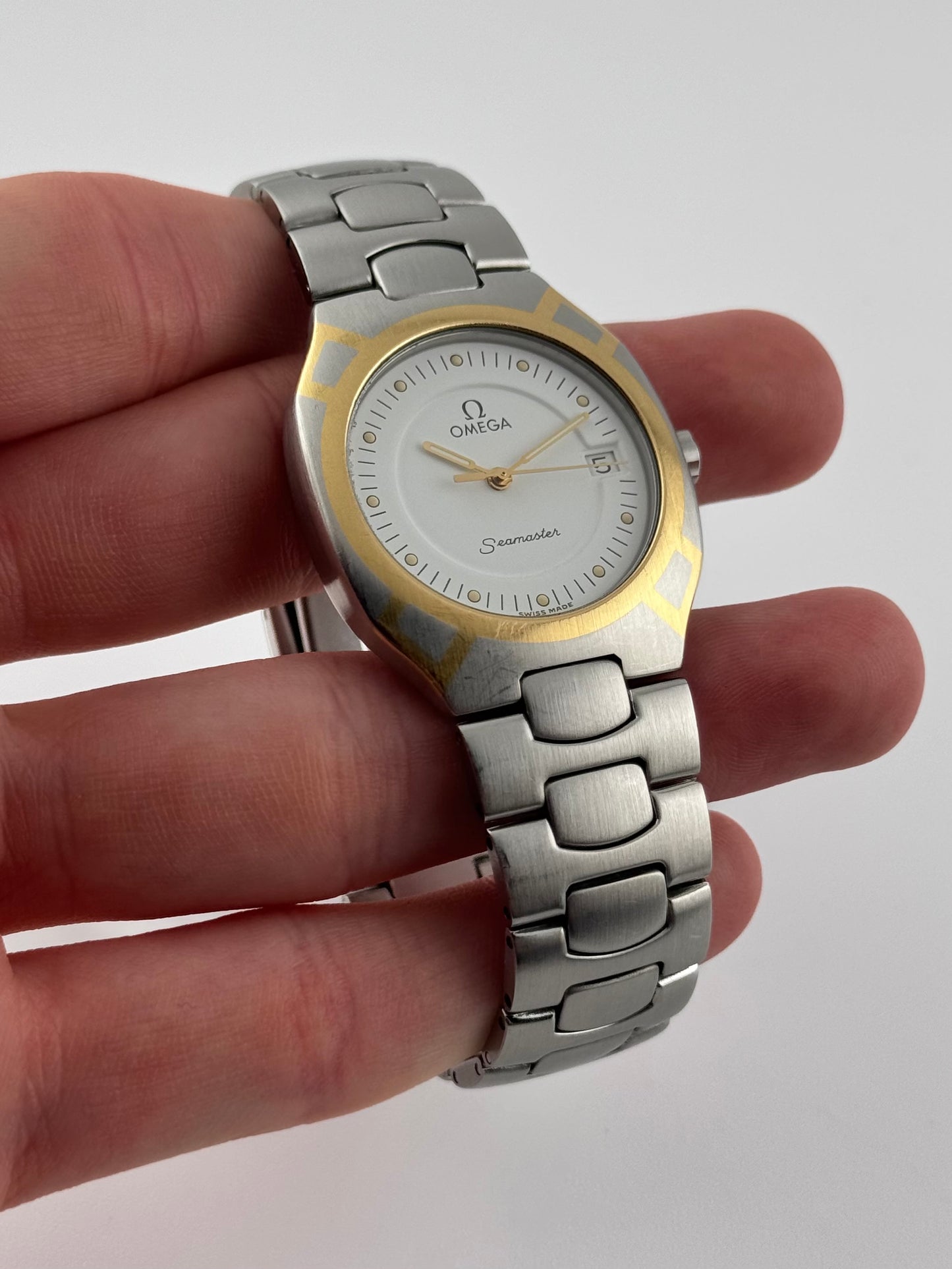 Omega Seamaster Polaris - Quartz - - 396.1022 - 18ct Gold & Steel