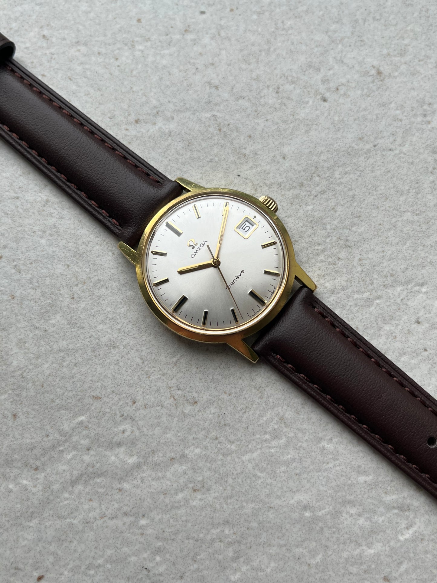 Omega Geneve Manual Wind Date 136.070