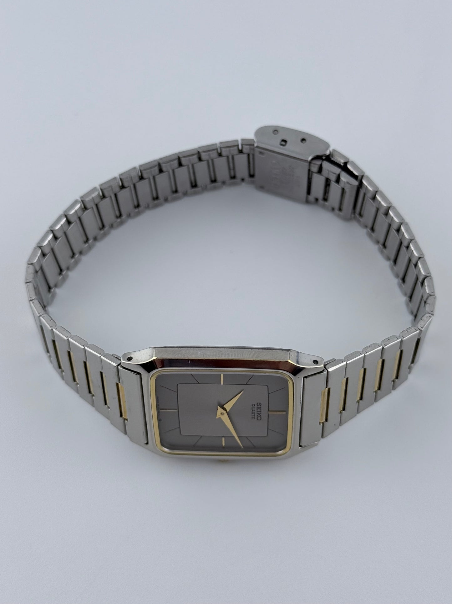 Seiko Tank Quartz 6530 - Rare Two Tone Sunburst Dial