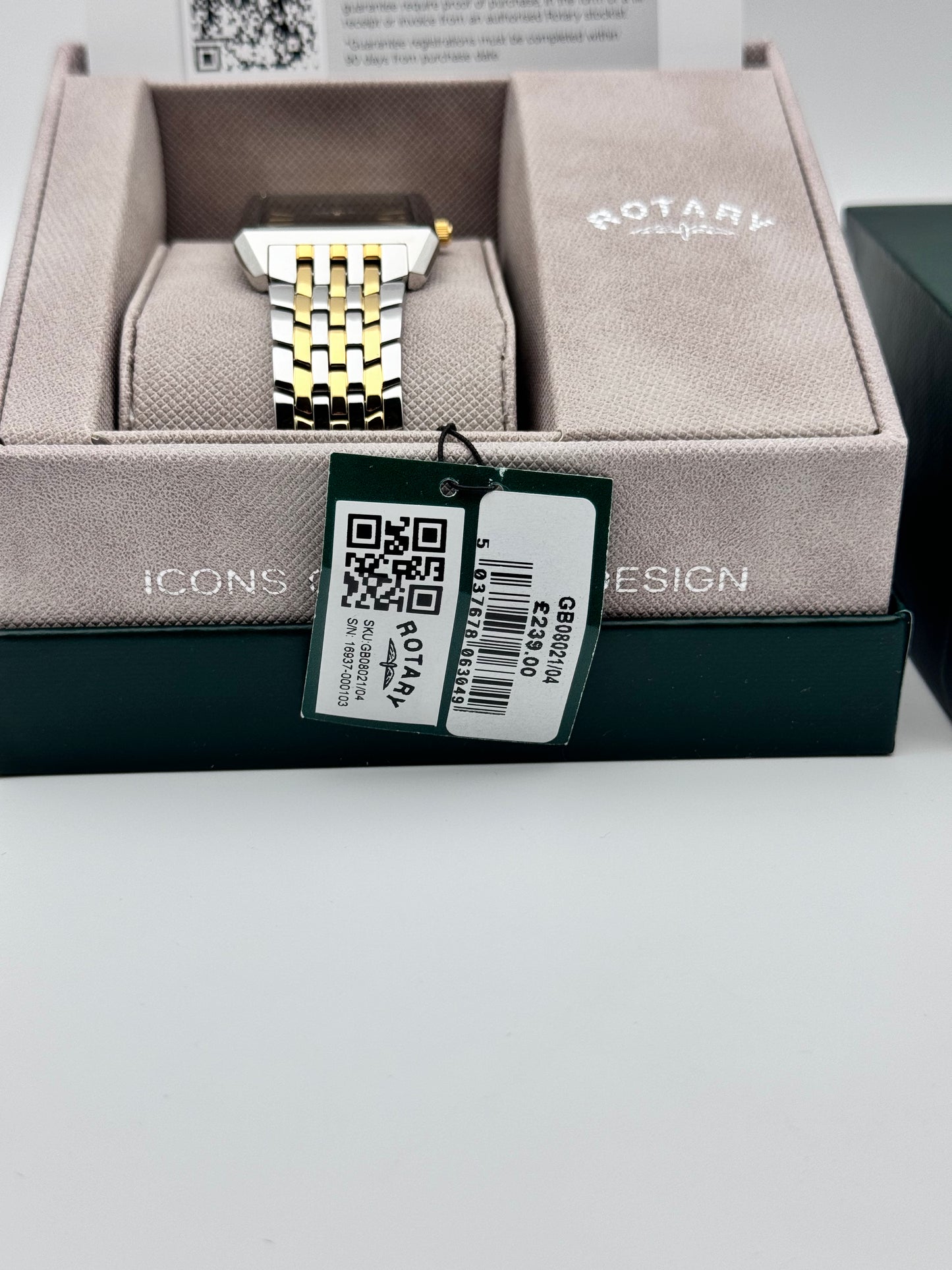 Rotary Tank Quartz Date - Brand new in box!