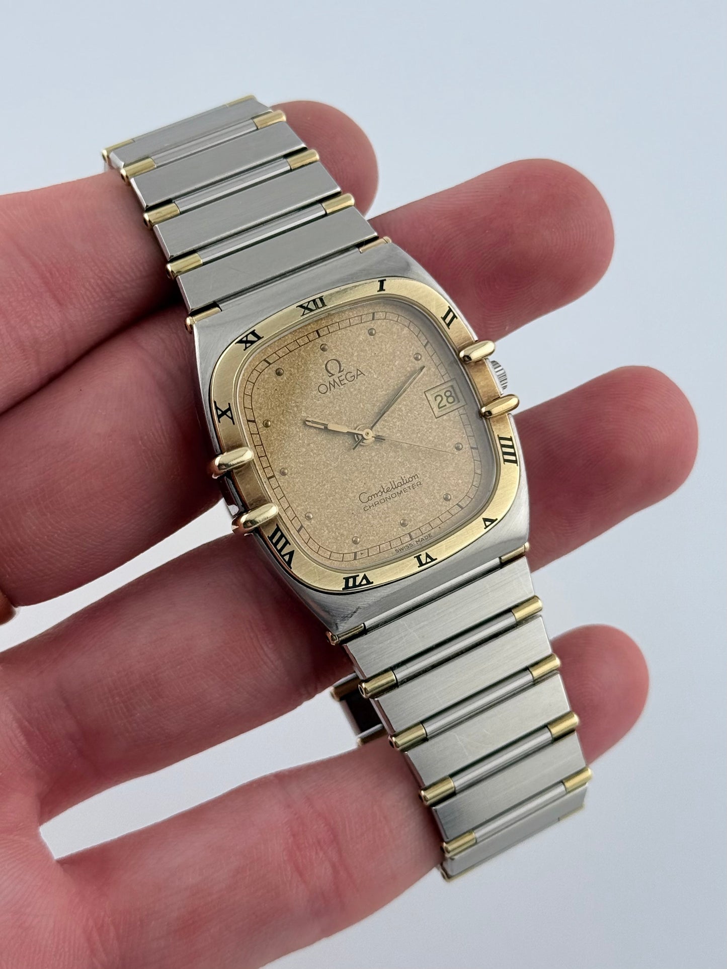 Omega Constellation Manhattan Chronometer Quartz Date 398.0867