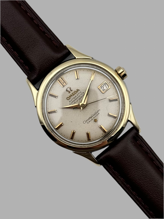 Omega Constellation Calendar Chronometer Automatic - Ultra Rare Honeycomb Dial - 2852-2 SC