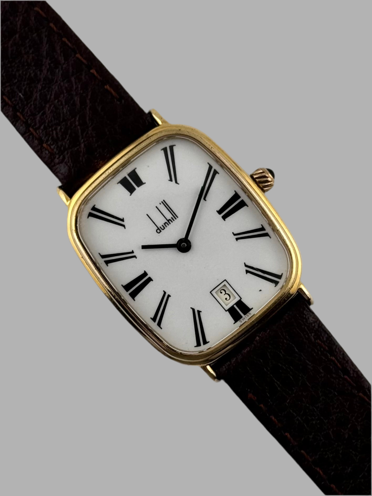 Dunhill Quartz Tank Date Gent’s Dress Watch