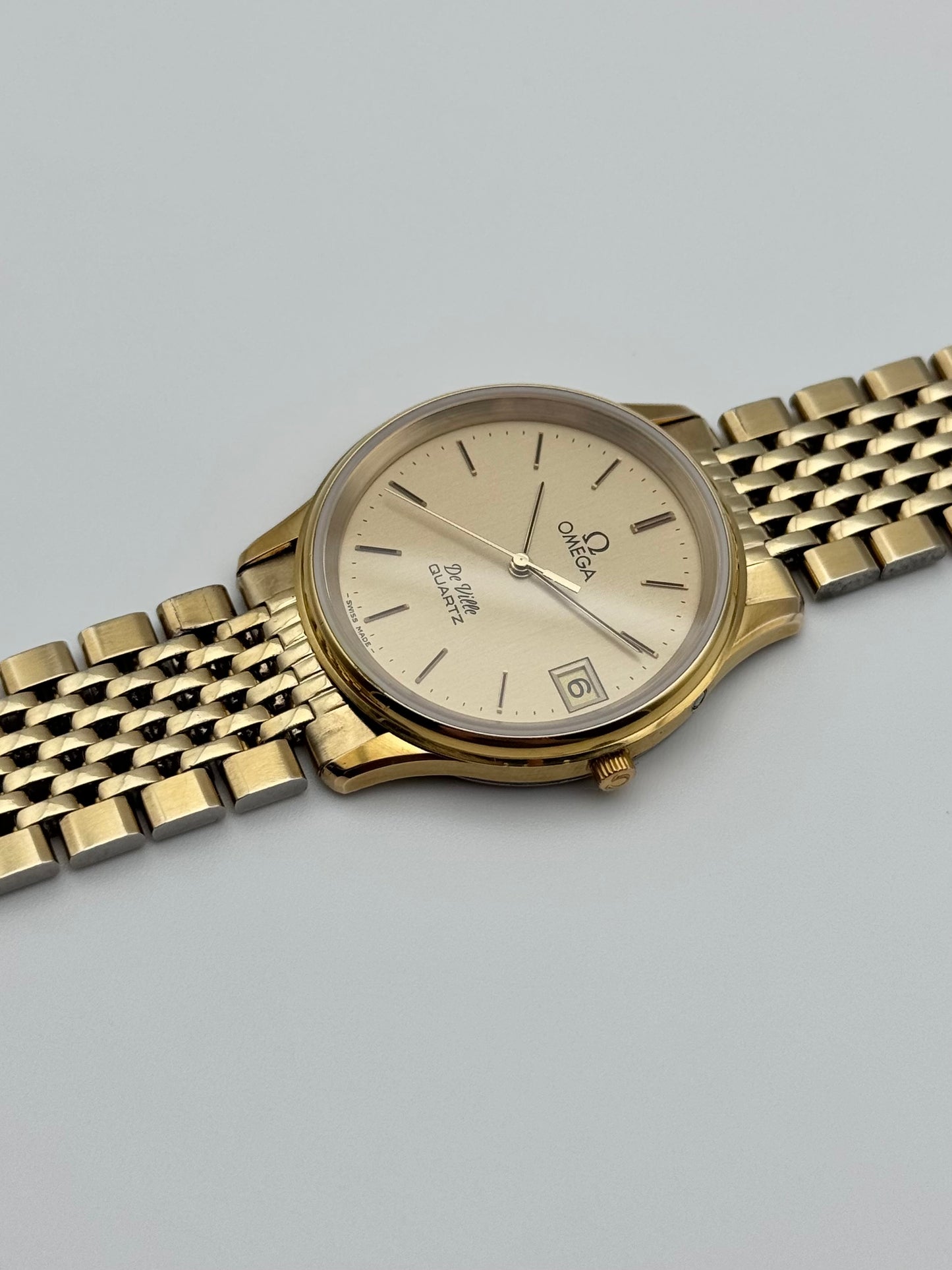 Omega De Ville Quartz Date 196.0164 - Original Bracelet