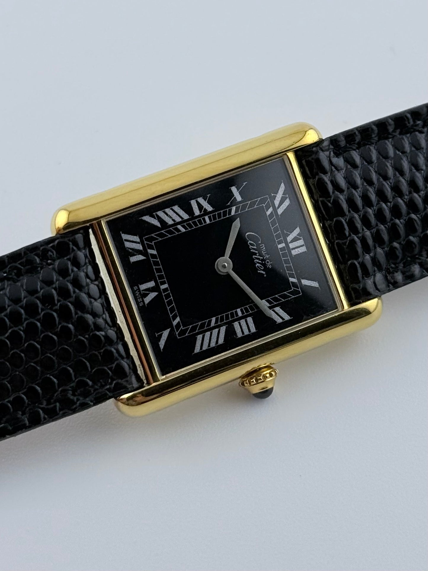 Cartier Must De Tank Manual Wind - 6 - Black Dial
