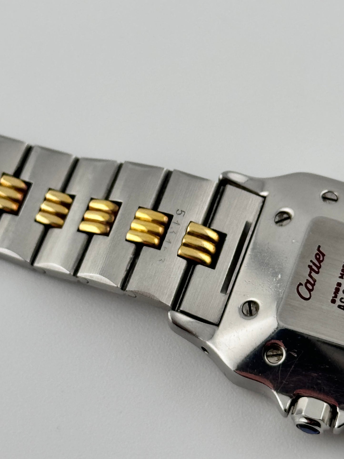 Cartier Santos Carree Automatic - Rare Godron Bracelet - 2961 - Original Box