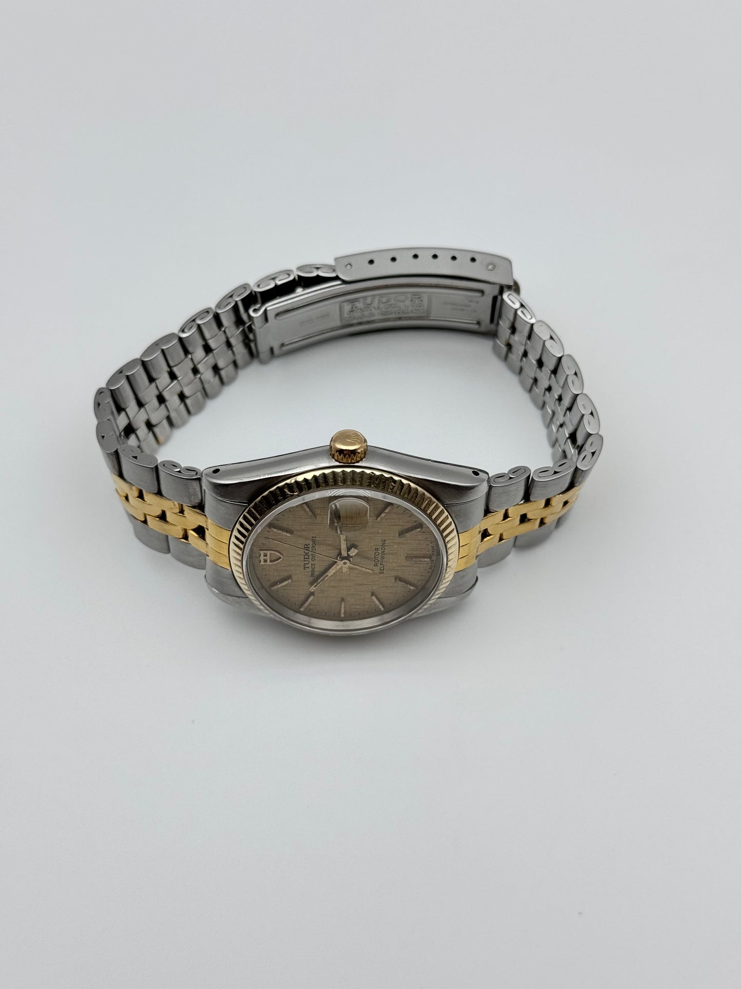 Tudor Prince Oysterdate 74033 Two-Tone - Rare Linen Dial