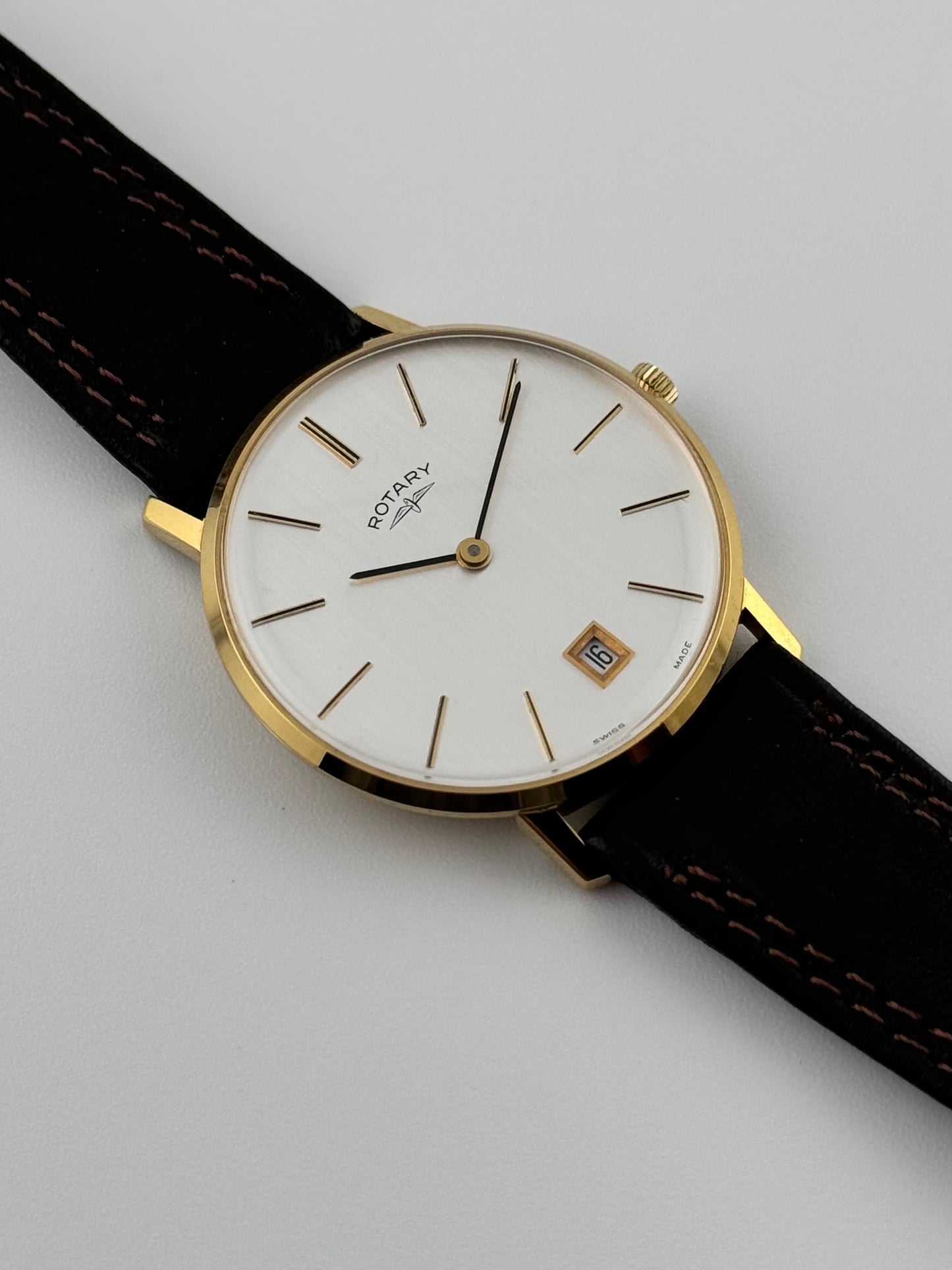 Rotary Manual Wind Date with Box & Papers
