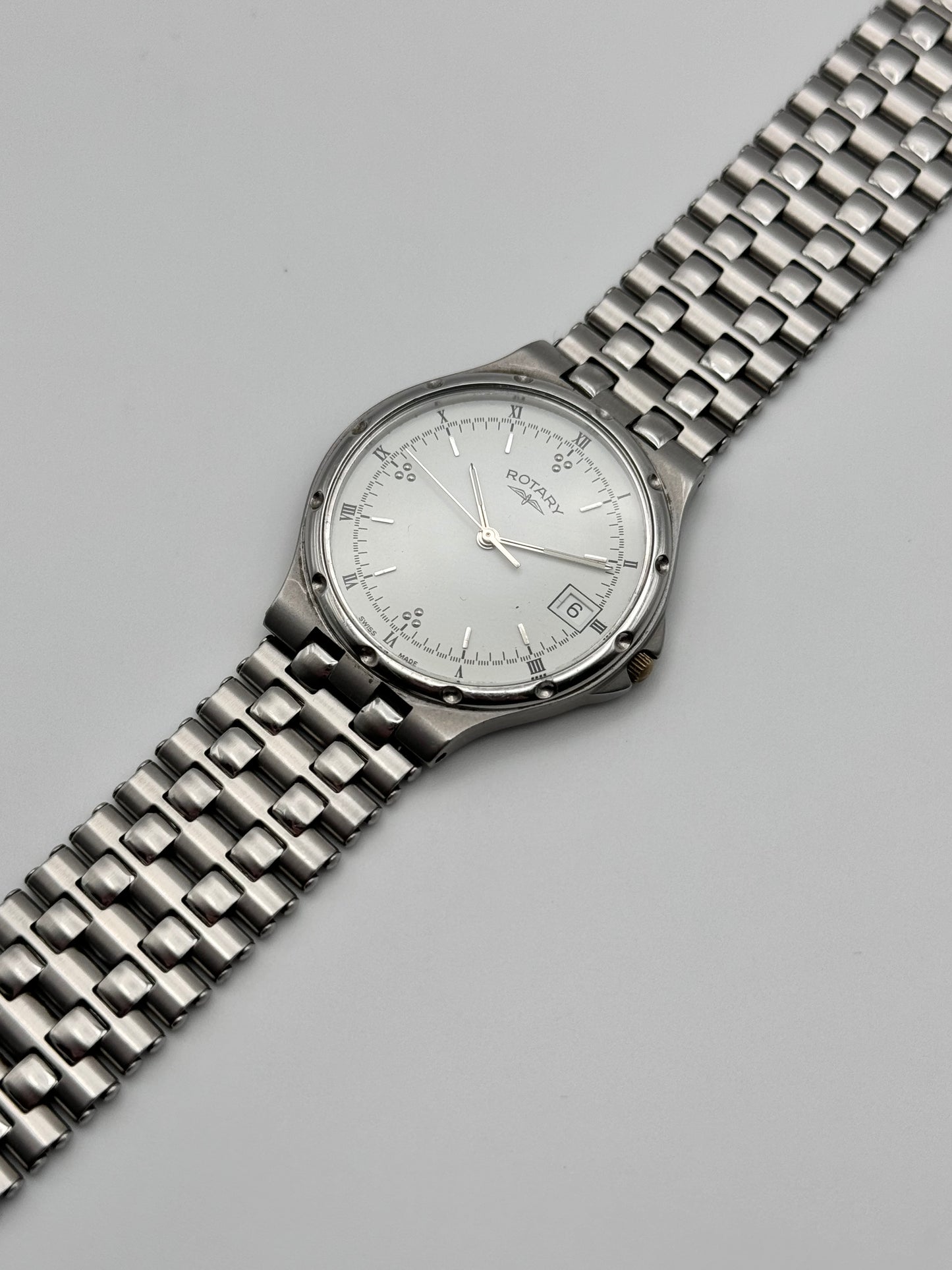 Rotary Quartz Date Dress Watch - Rare Texture Dial