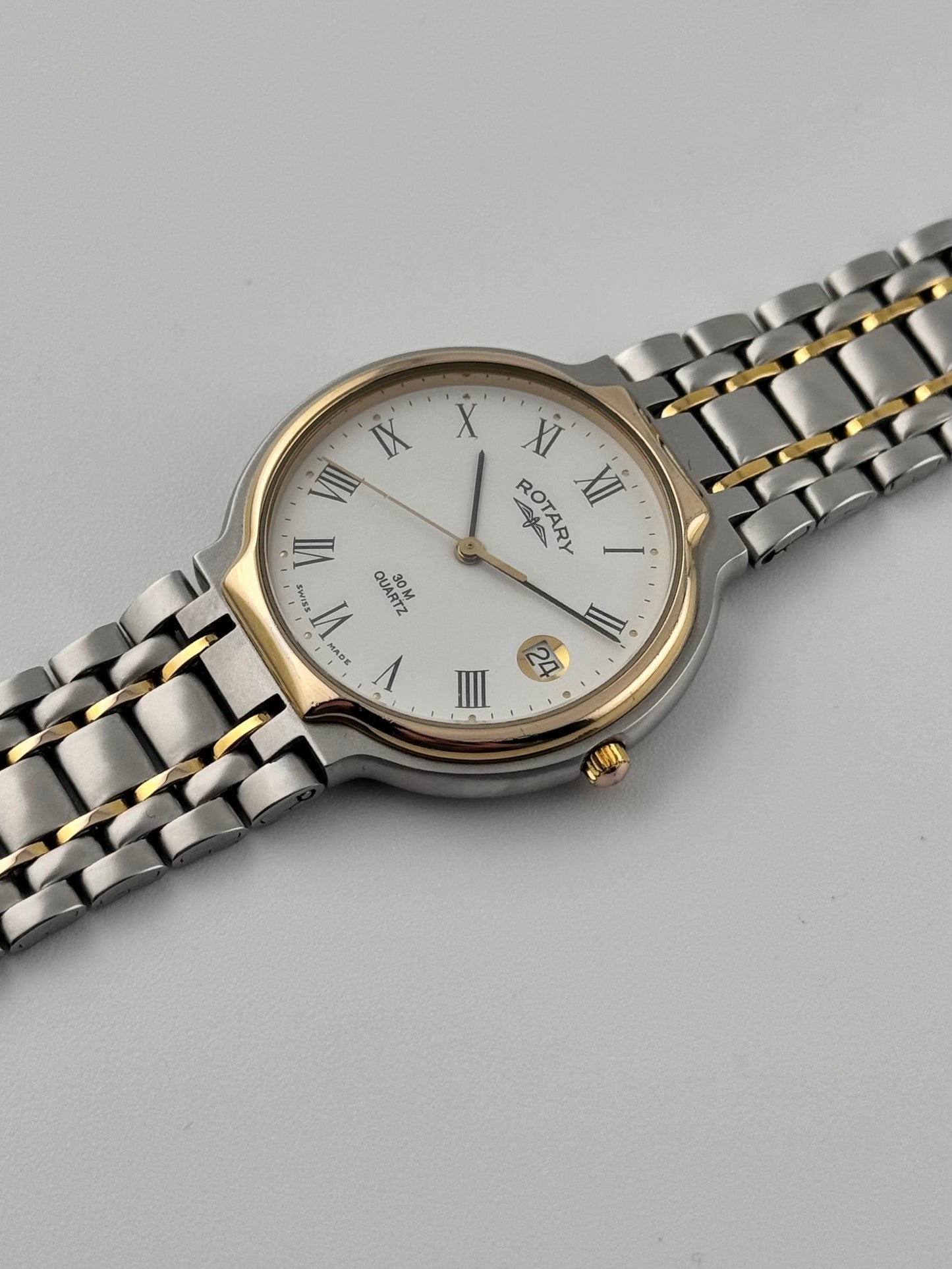 Rotary 30m Quartz - Date - with BOX