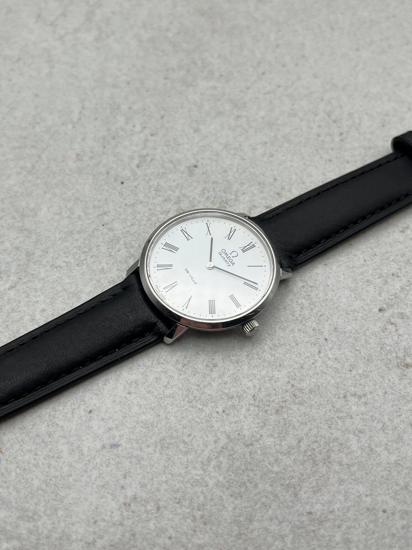 Omega White Dial Quartz Cal 191.0032
