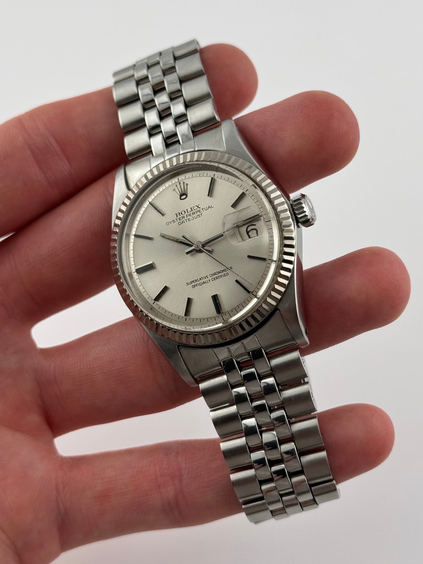 Rolex Datejust Oyster Perpetual - 1601 - White Gold Bezel