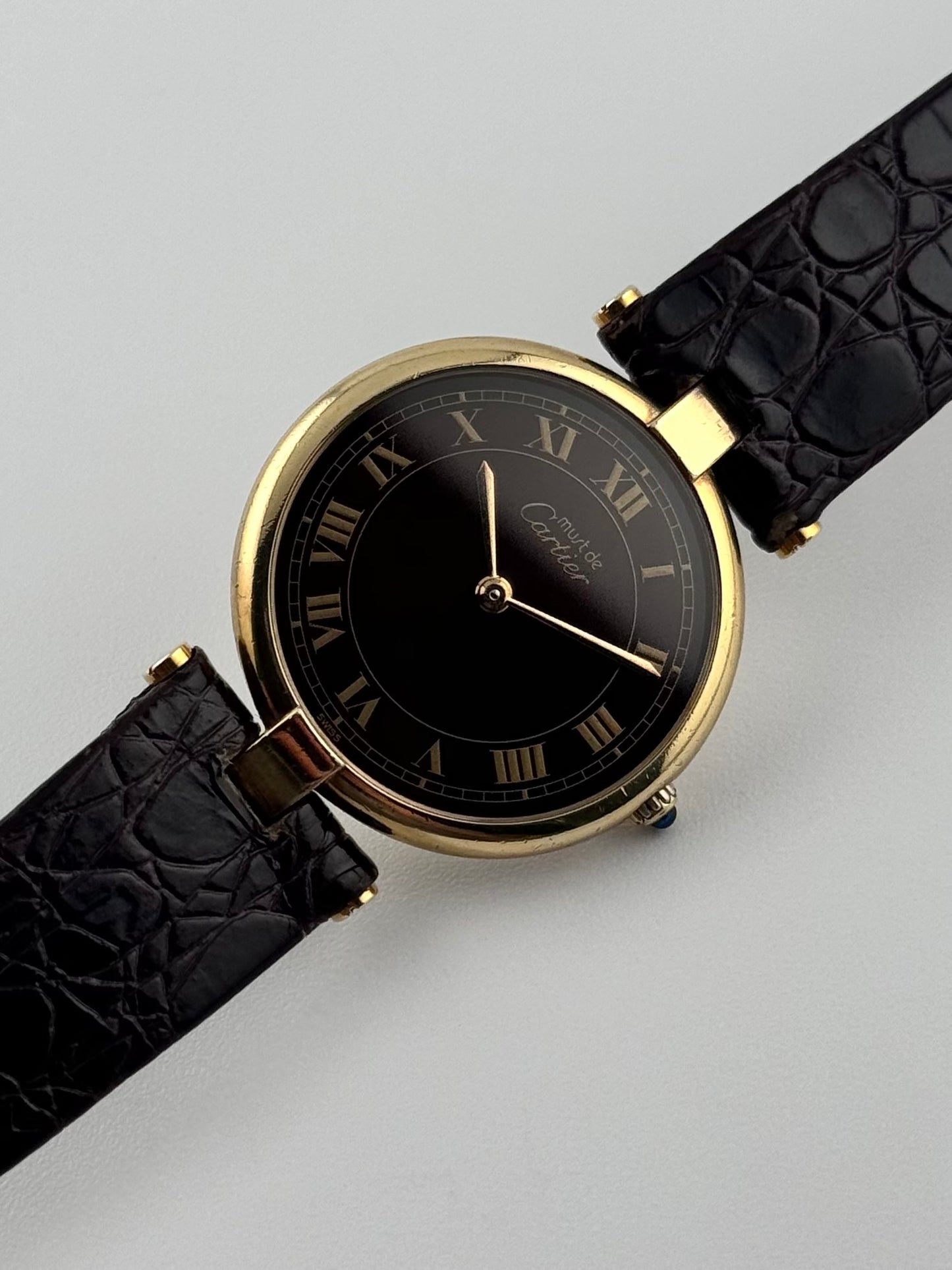 Cartier Must De Vendome Quartz - 17 - Ultra Rare Wood Dial