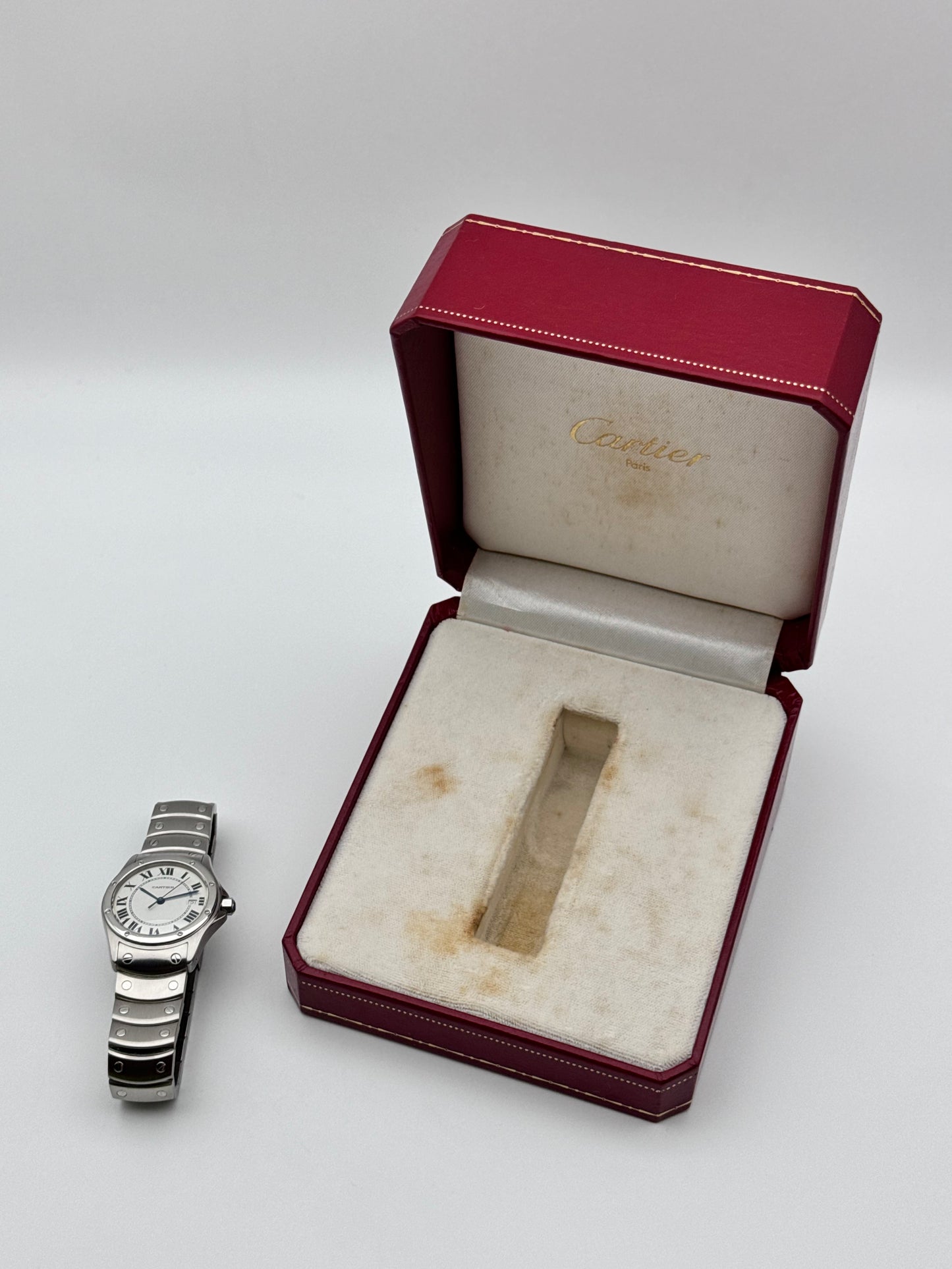 Cartier Santos Ronde Quartz Date 1561 - Boxed