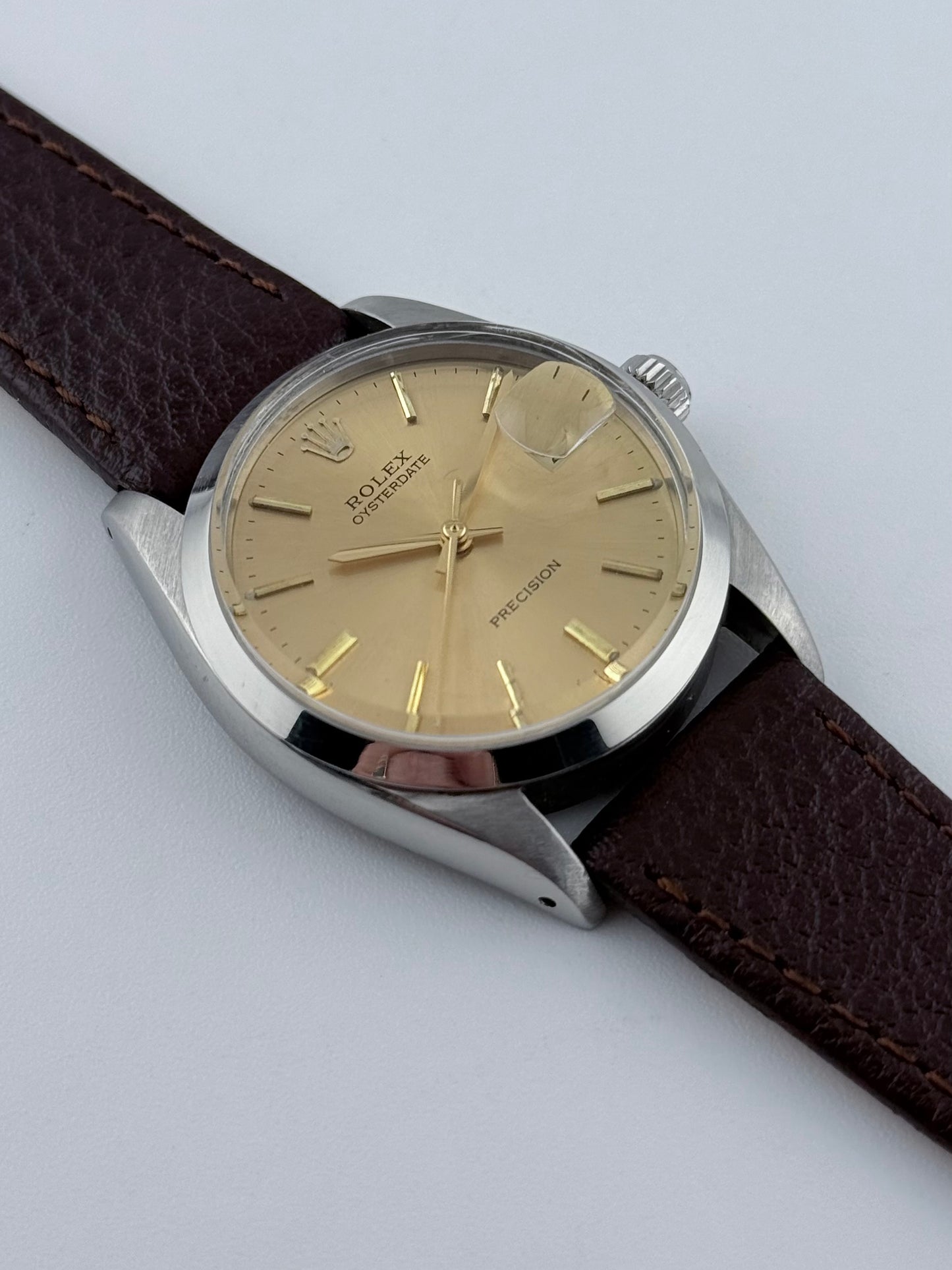 Rolex Oysterdate Precision 6694 Manual Wind - Rare Champagne Dial