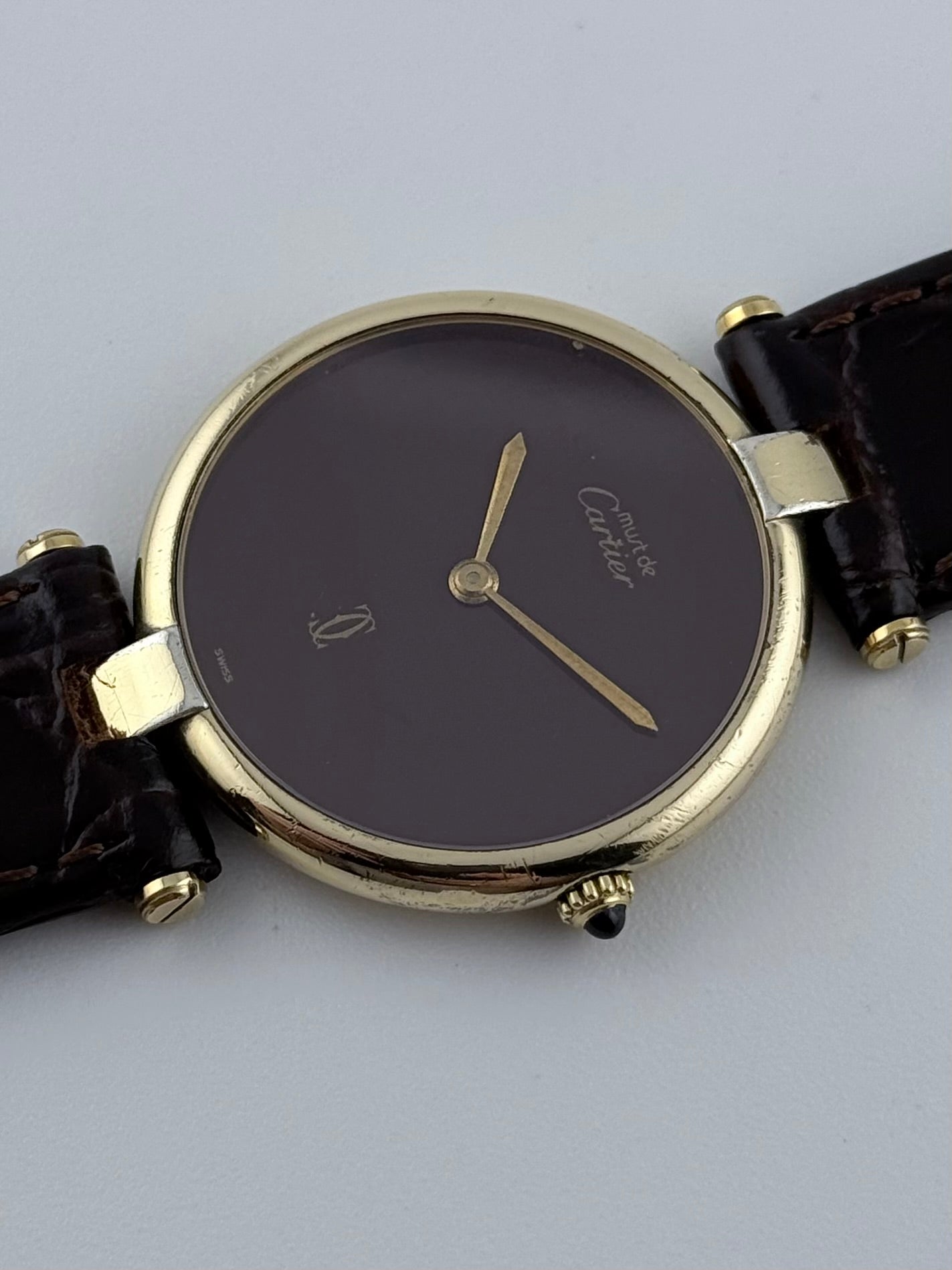 Cartier Must De Vendome Quartz - 17 - Burgundy Dial