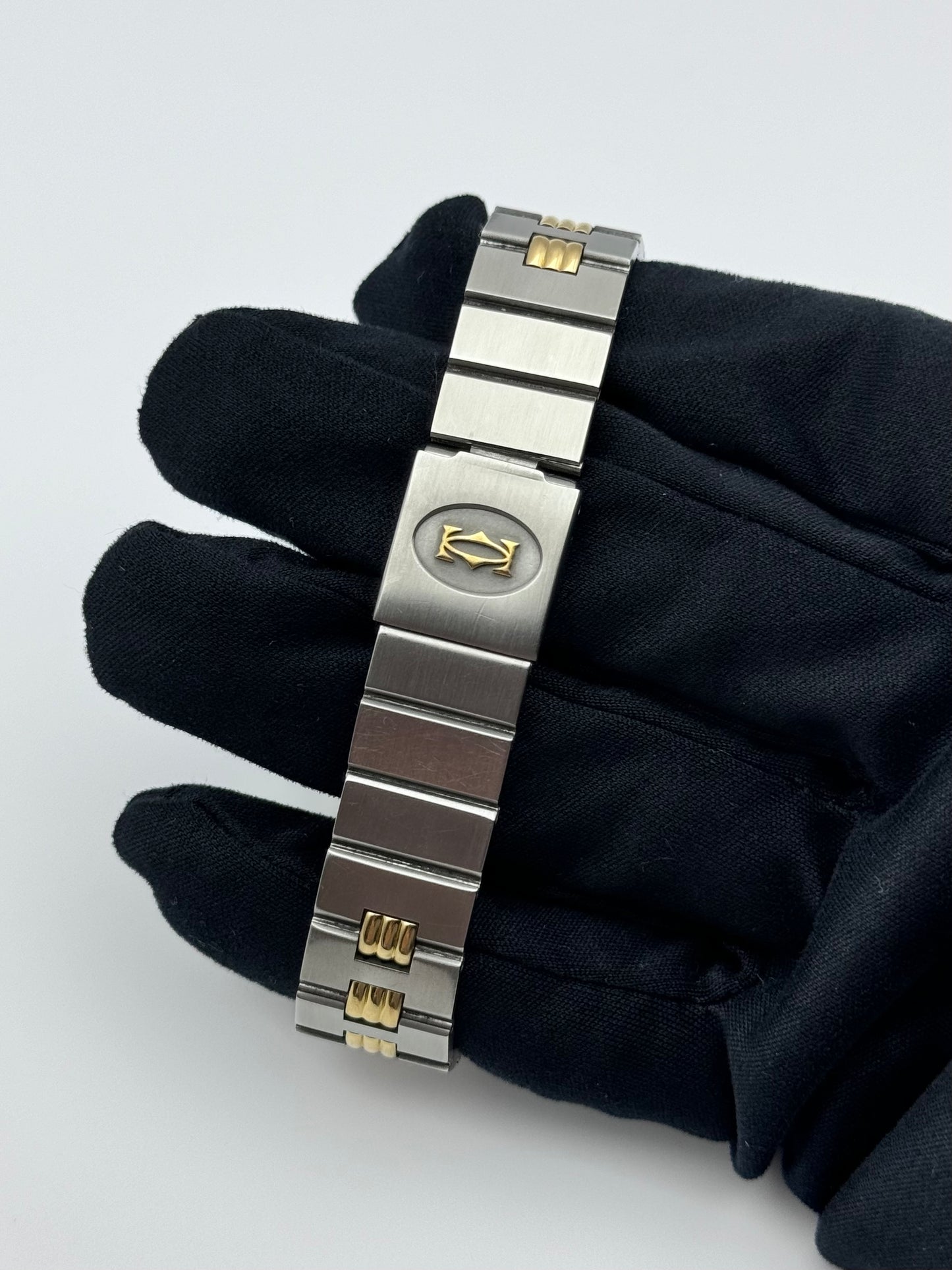 Cartier Santos Octagon Automatic Date 2966 - Special edition Gordon Bracelet - Original Box