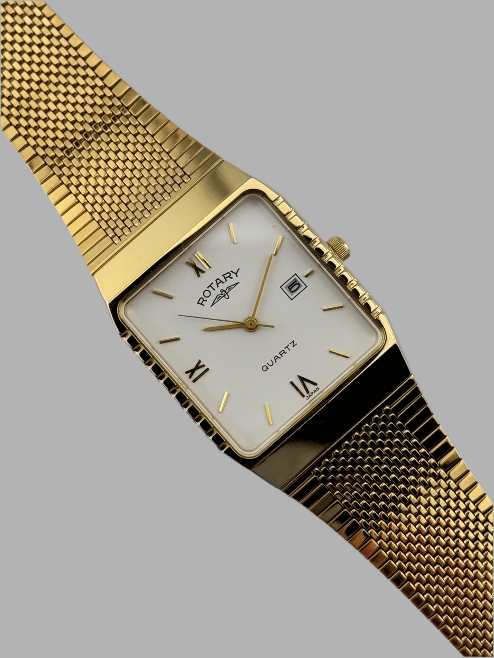 Rotary Tank Quartz Dress Watch 4106 Original Box