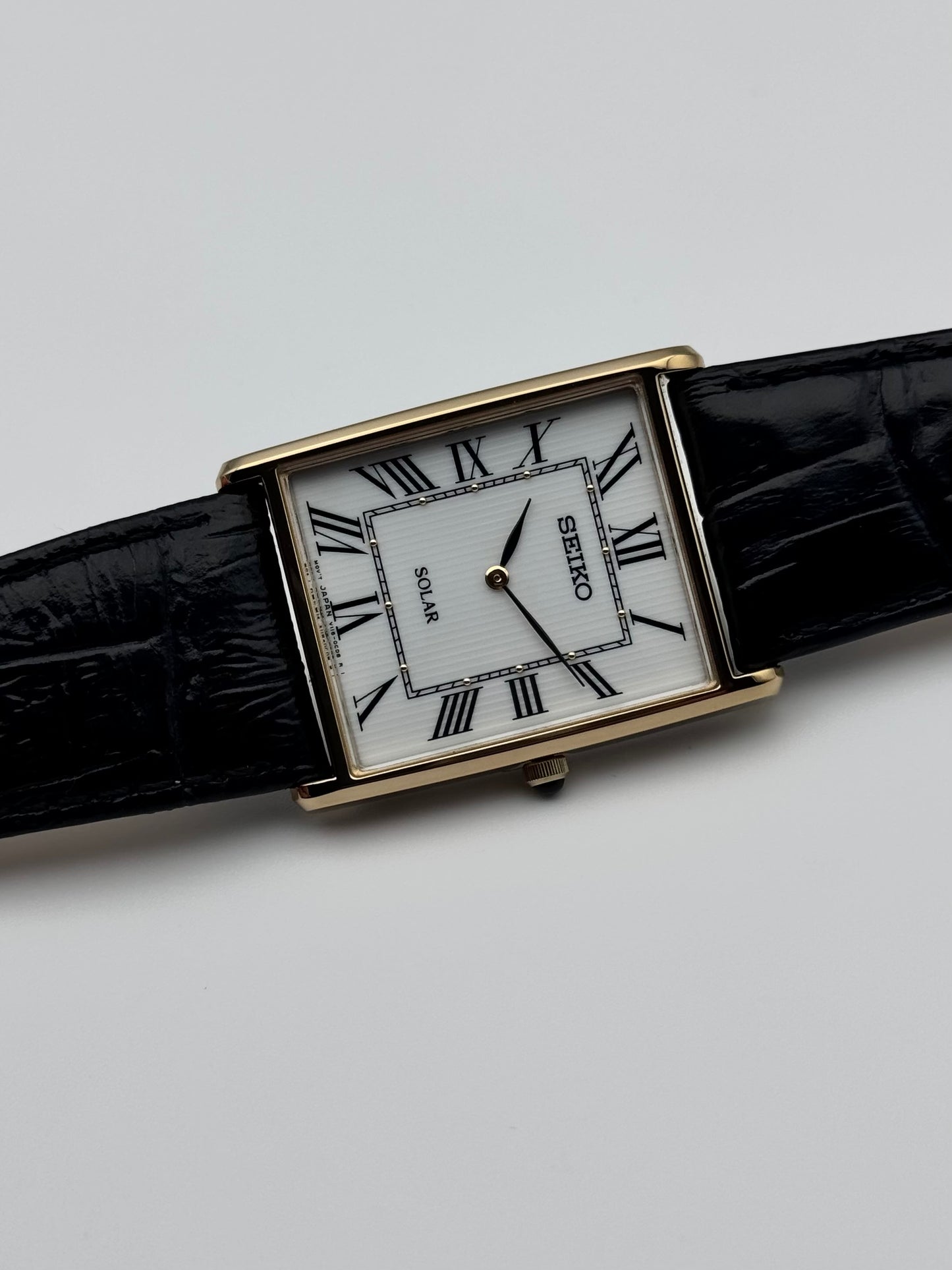 Seiko Tank Quartz V115-0BC0 - Original Strap and Buckle - Near Mint