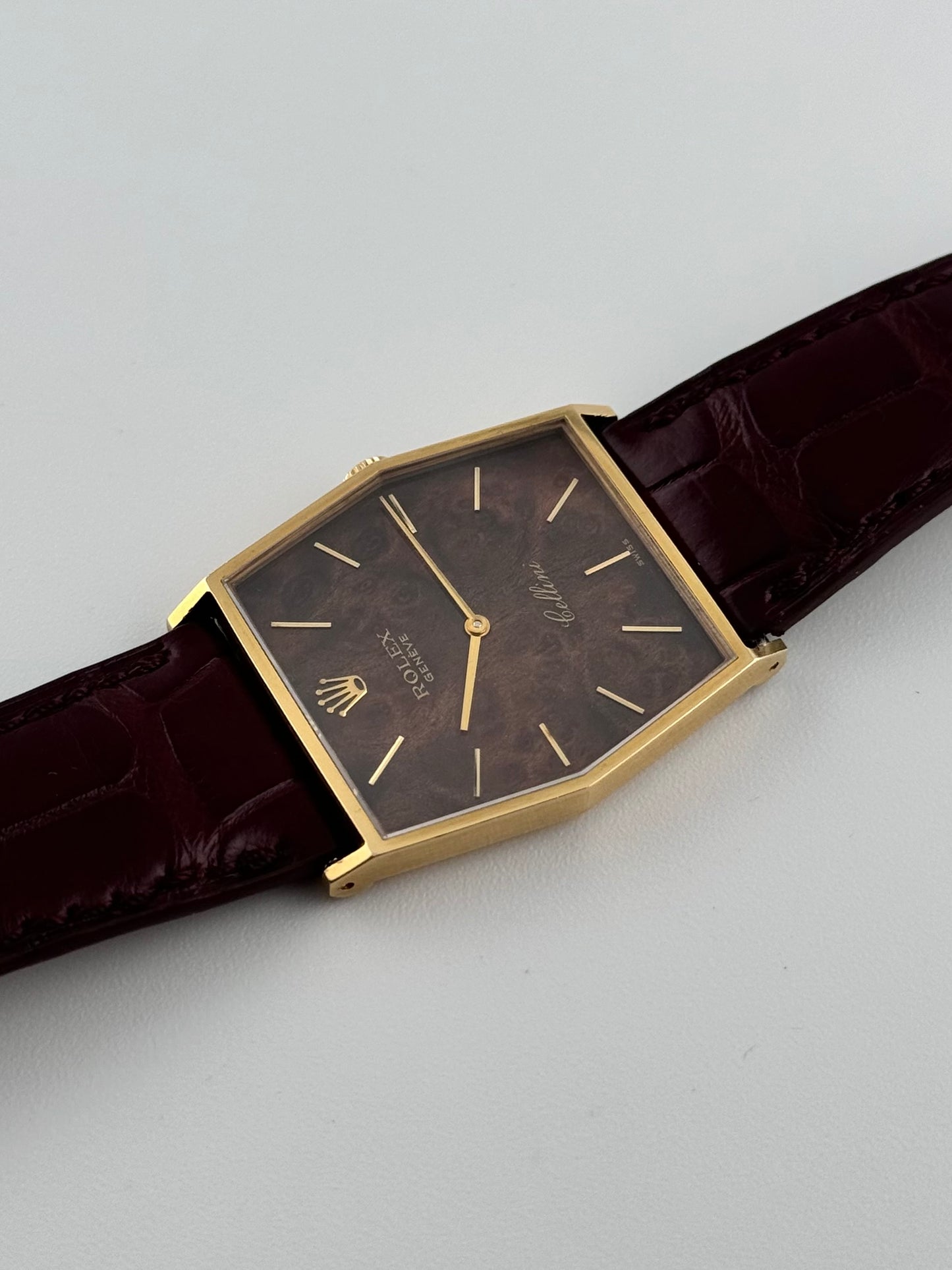 Rolex Cellini Manual Wind - Ultra Rare Wood Dial - 18ct - 4122