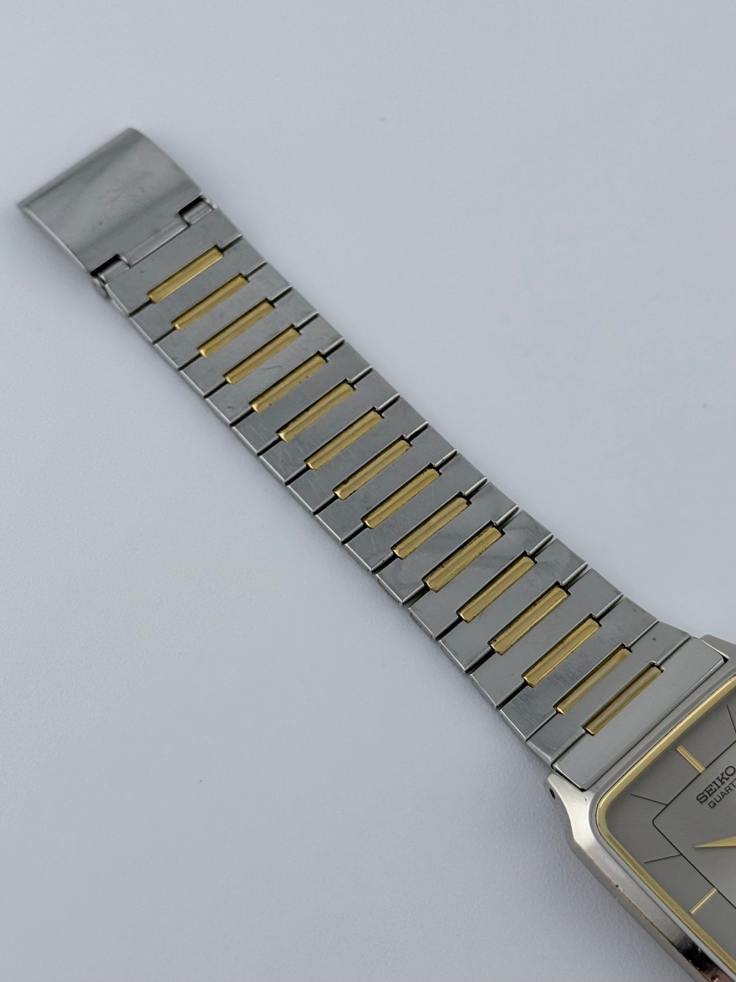 Seiko Tank Quartz 6530 - Rare Two Tone Sunburst Dial