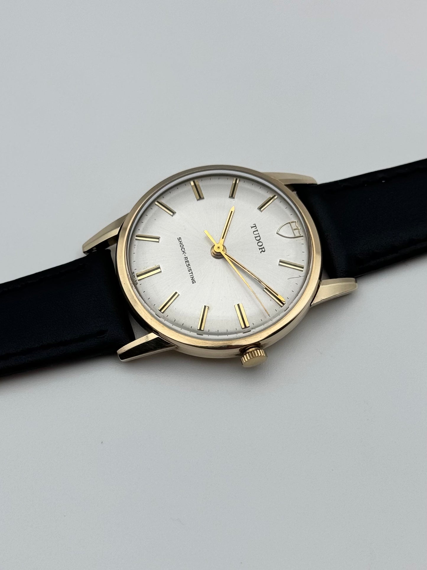 Tudor Manual Wind Shock Resisting 9ct Solid Gold Dress Piece