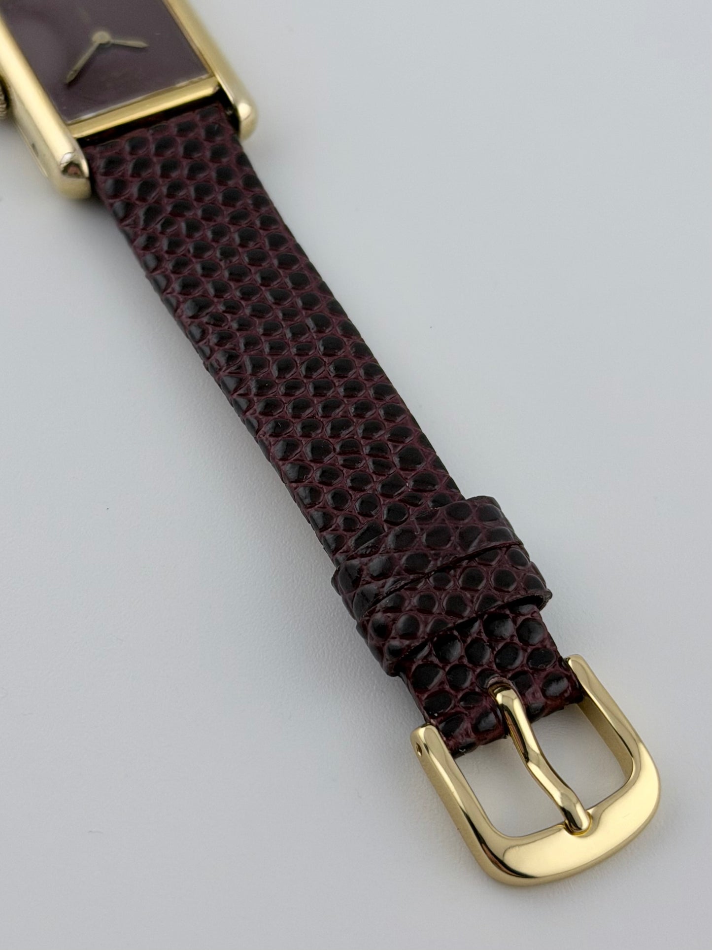Cartier Must de Tank - 3 - Manual Wind - Burgundy Dial - Ladies