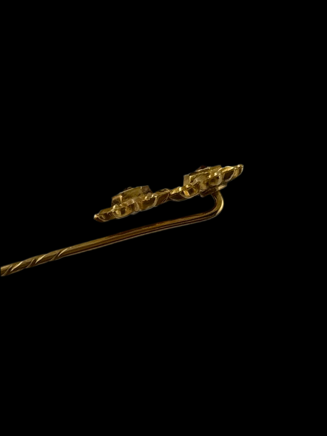 9ct Gold Gent’s Ruby Antique Stick Pin - Early 1900s - Original Box