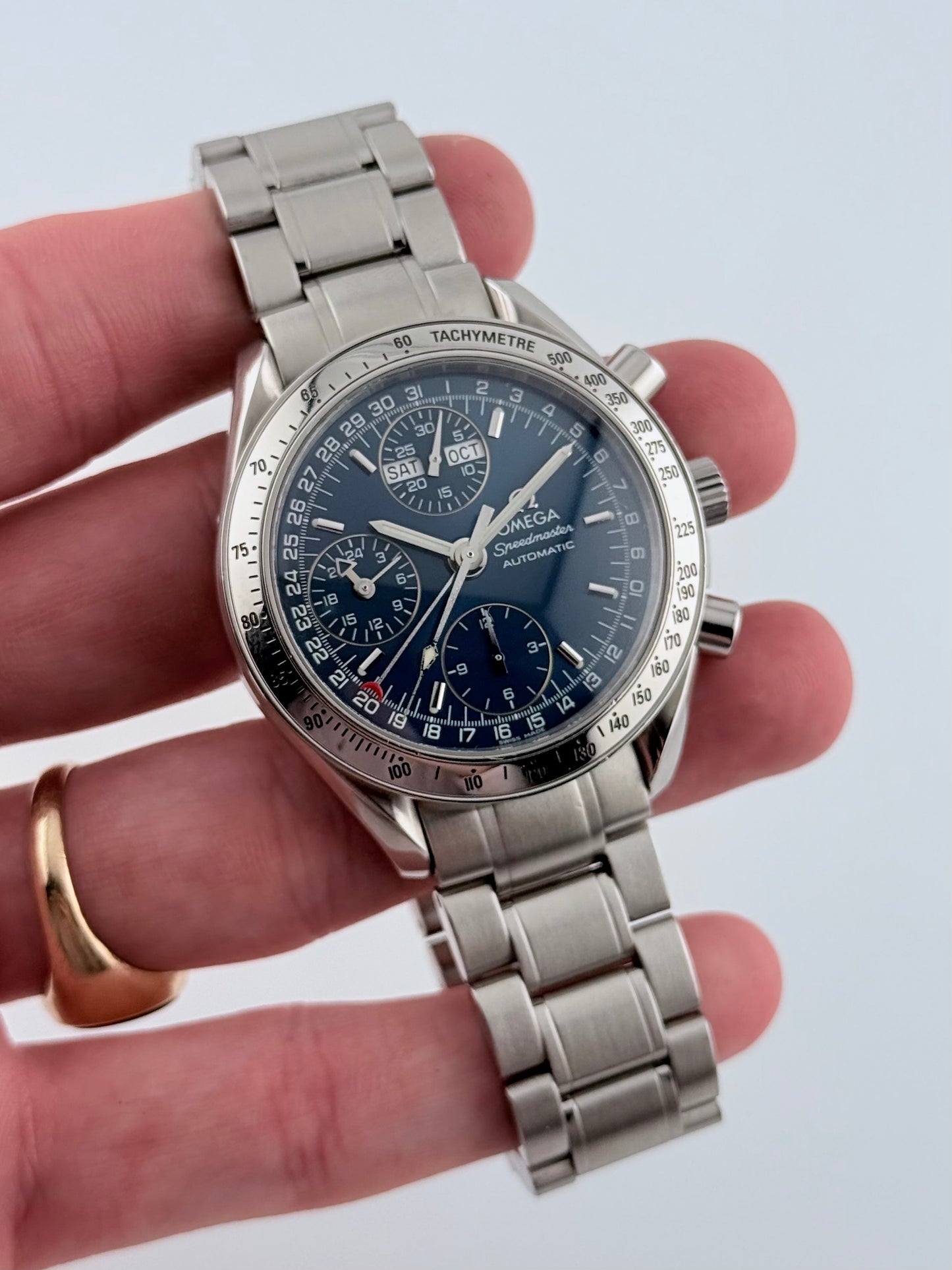 Omega Speedmaster Automatic Chronograph Triple Calendar - 175.0084 - Box and Papers