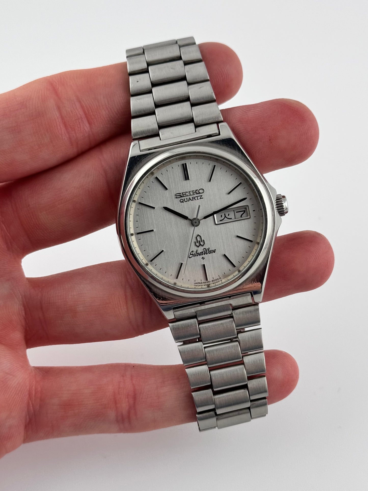 Seiko Quartz SilverWave 7542 Personalised Japanese Dedication
