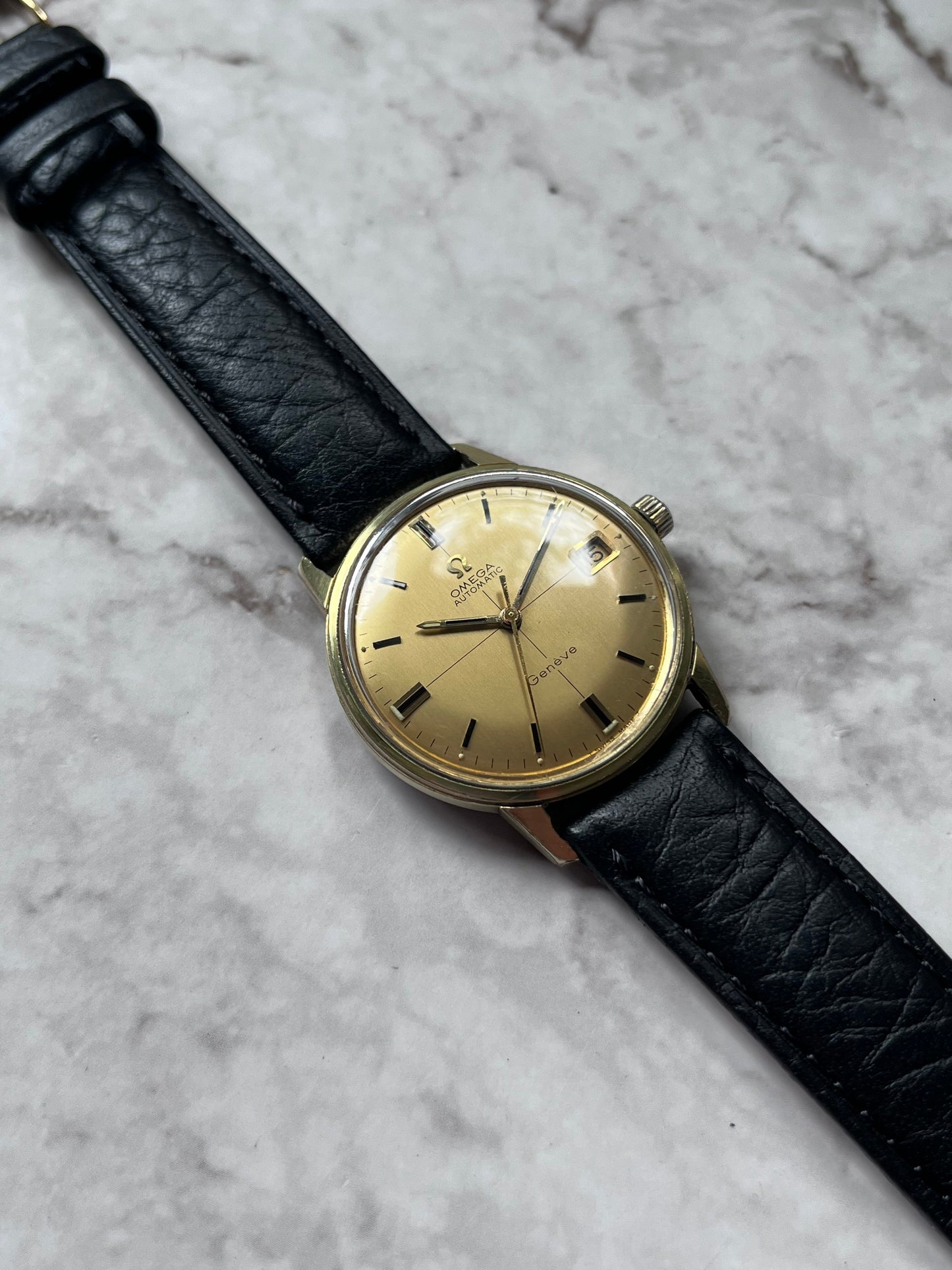 Omega Geneve Automatic Cross Hair Date 166.037
