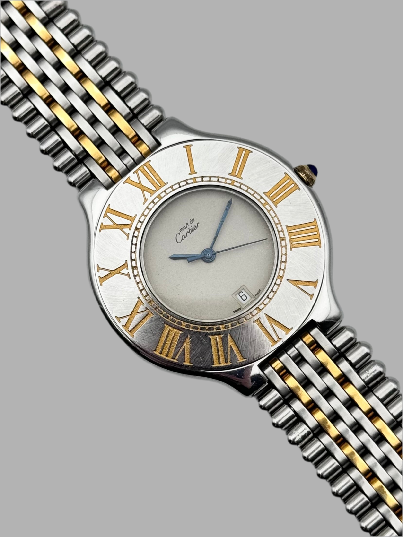 Must De Cartier 21 Quartz XL - Gents Size - 9011 – The Wrist Watcher Must De Cartier 21 Quartz XL - Gents Size - 9011 – The Wrist Watcher