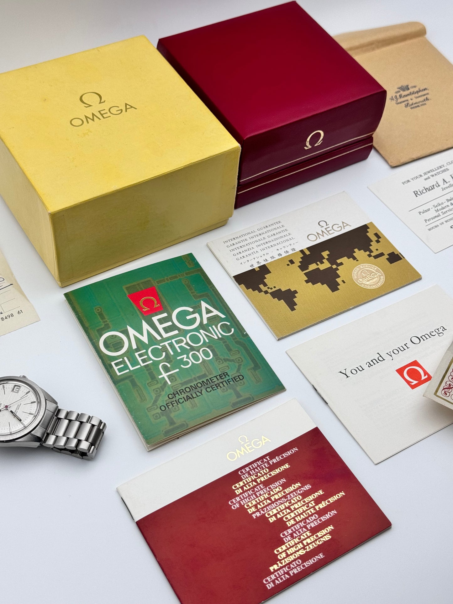 Omega Chronometer Electronic F300HZ - 198.001 - Complete Set - Ultra Rare!