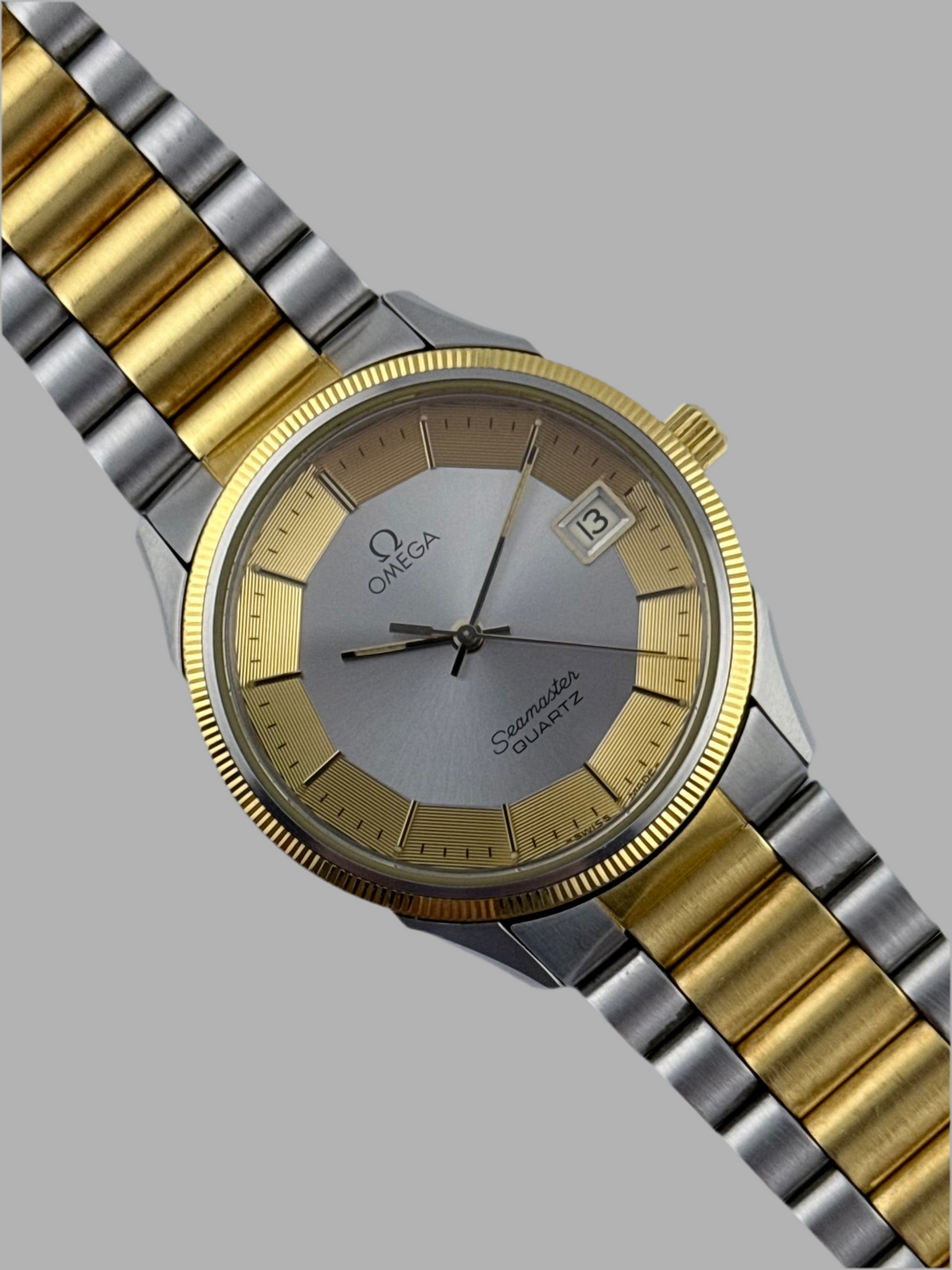 Omega Seamaster Quartz Date - 196.0189 - Rare Pie-Pan Dial