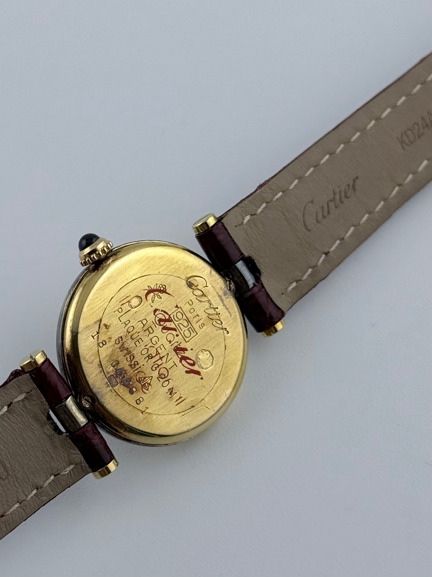 Cartier Must de Cartier Vendome Quartz - 18 - Burgundy Dial