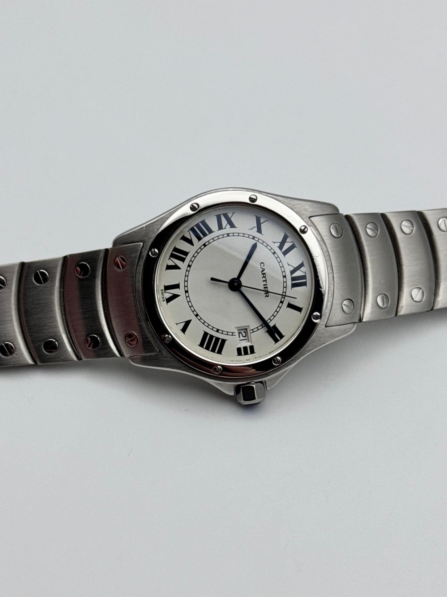 Cartier Santos Ronde Quartz Date 1561 - Boxed