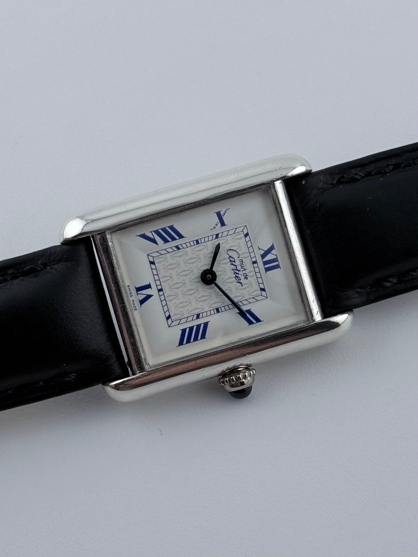 Cartier Must de Cartier Tank Quartz - 2416 - Rare Dial - Sterling Silver