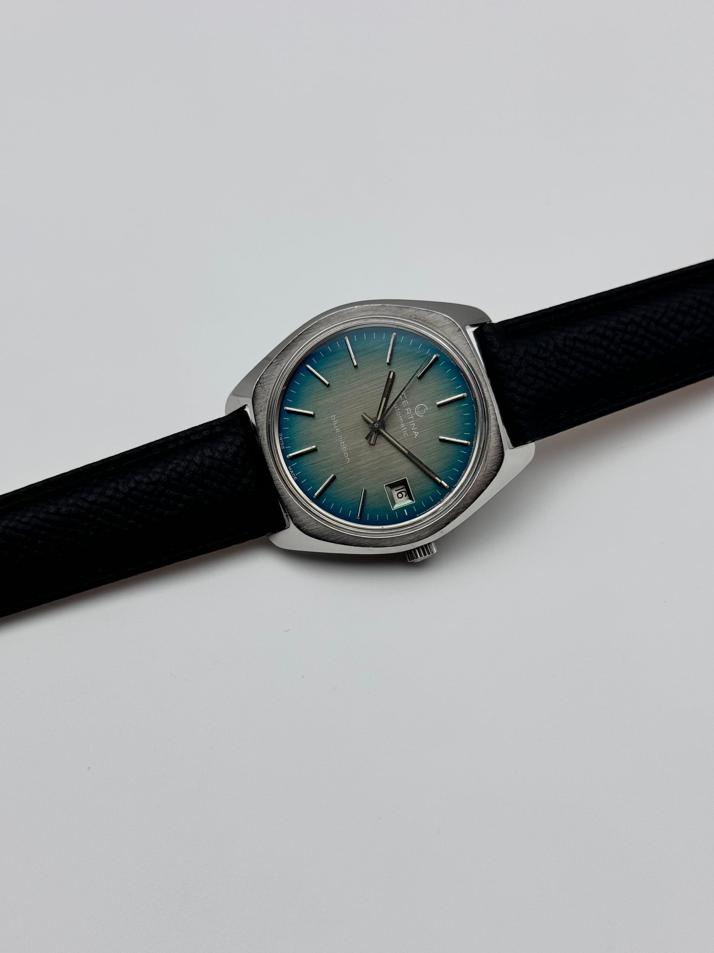 Certina Blue Ribbon Automatic Date - Cal 25-011 - Rare Volvo custom order.