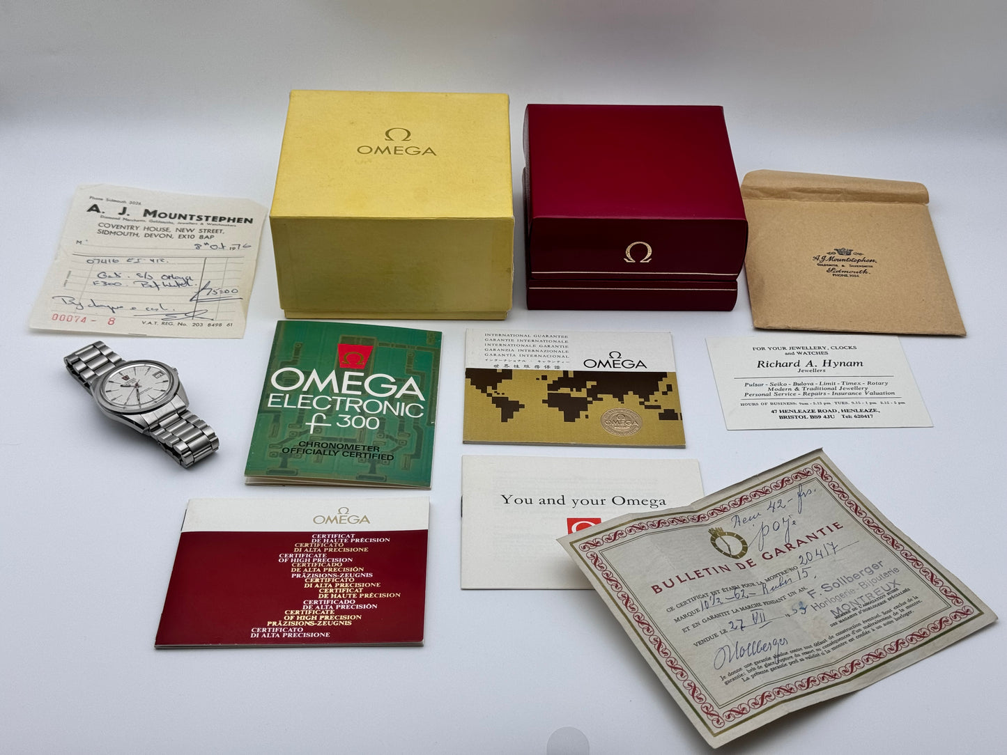 Omega Chronometer Electronic F300HZ - 198.001 - Complete Set - Ultra Rare!
