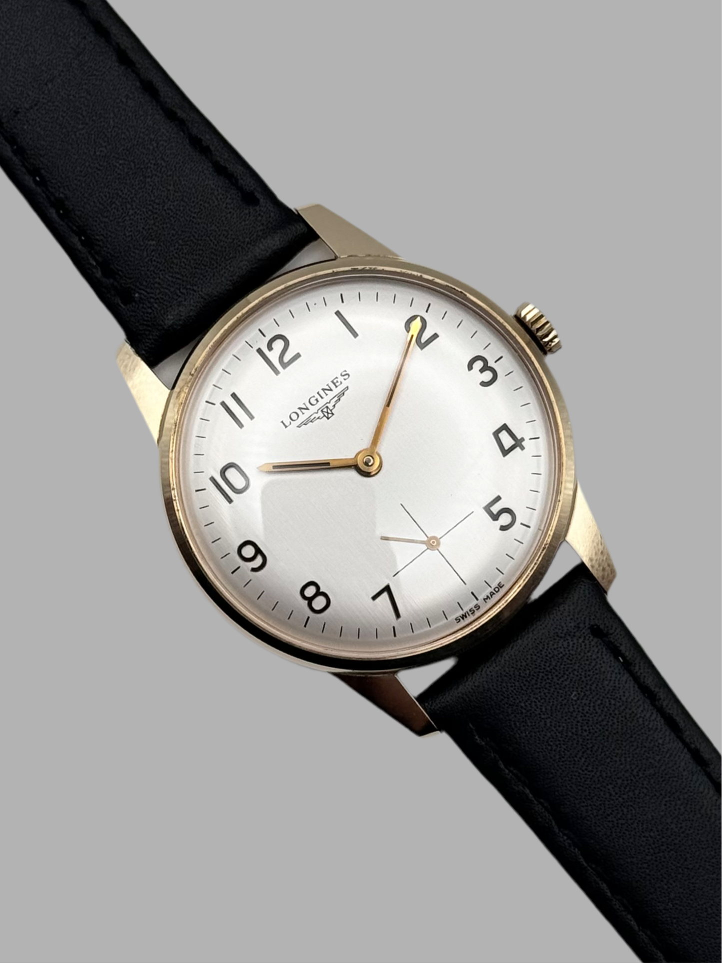 Longines Sub Seconds 9ct Gold Arabic Numerals - 89774