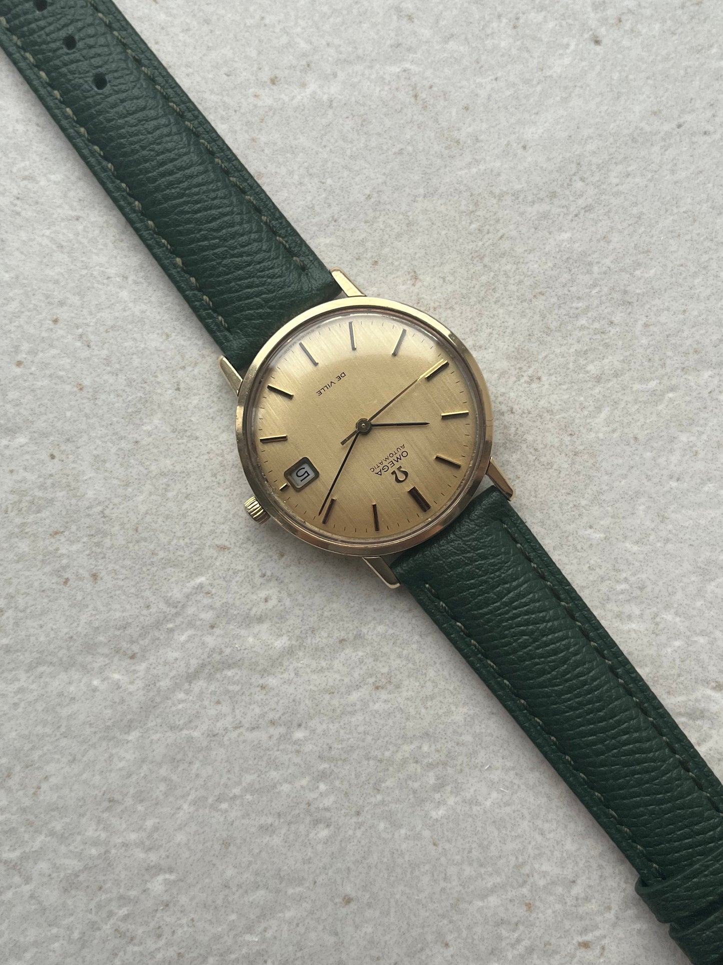 Omega DeVille Automatic Date 9ct Solid Gold