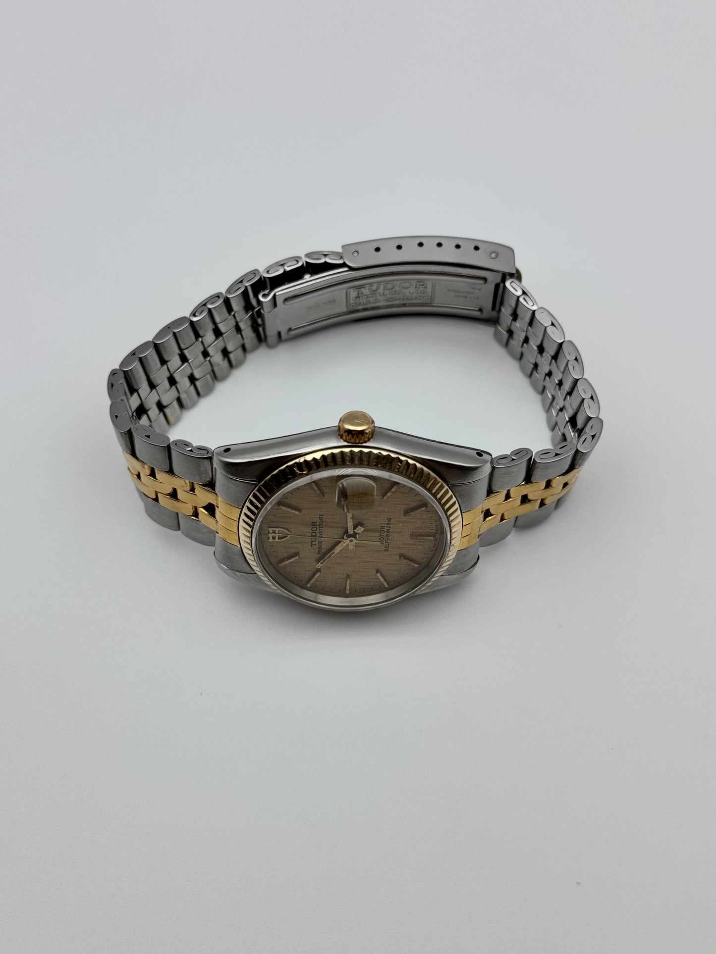 Tudor Prince Oysterdate 74033 Two-Tone - Rare Linen Dial