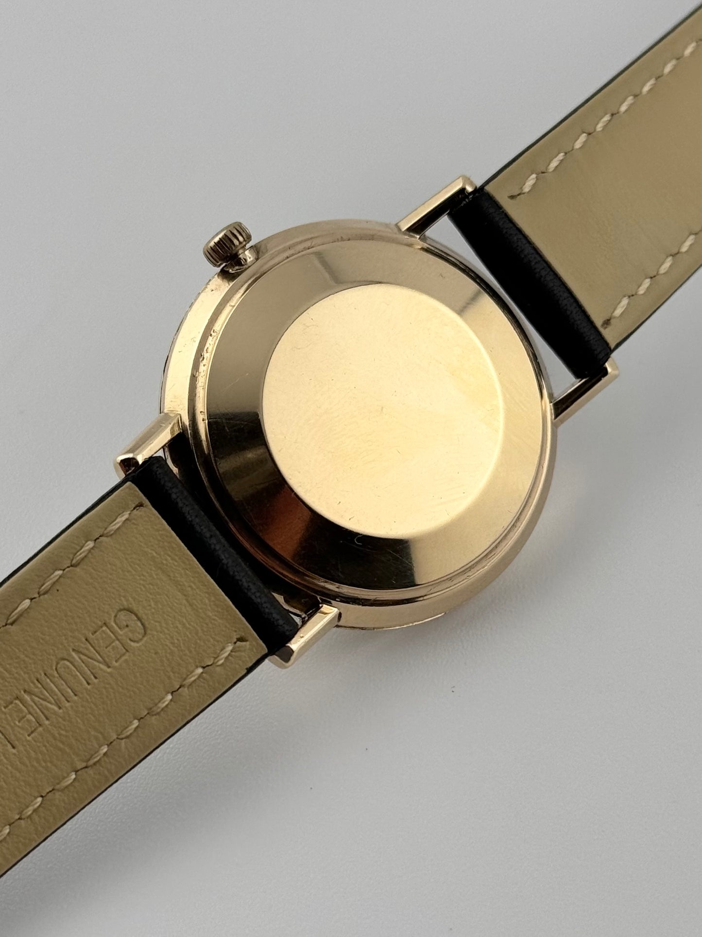 Omega De Ville Automatic Date 9ct Solid Gold - 166.5010 - Rare Frosted Dial