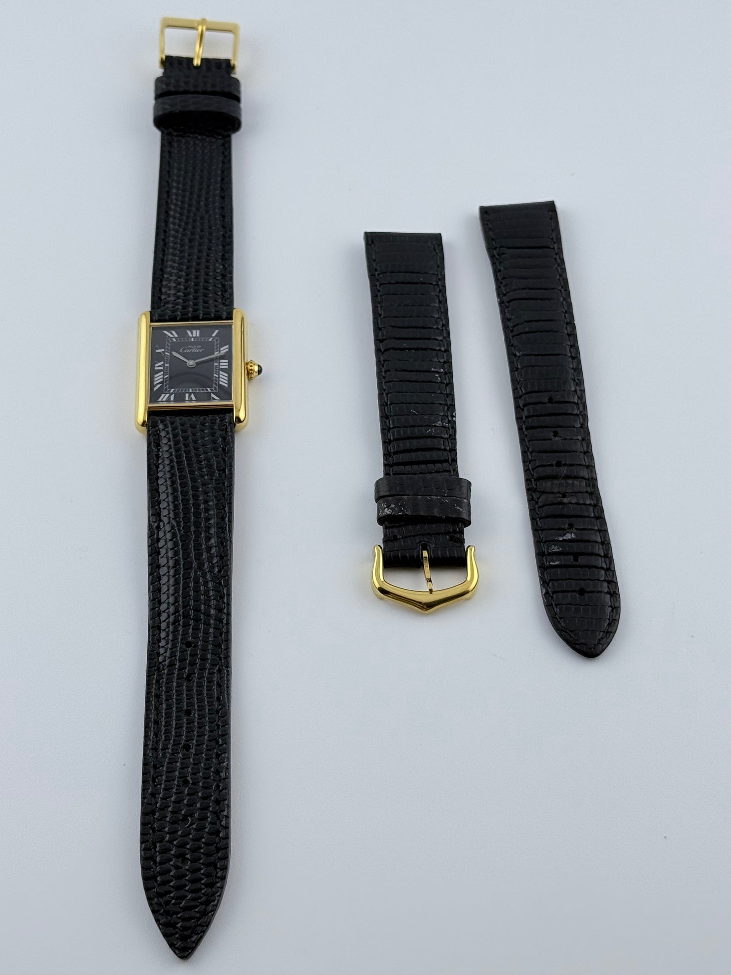 Cartier Must De Tank Manual Wind - 6 - Black Dial